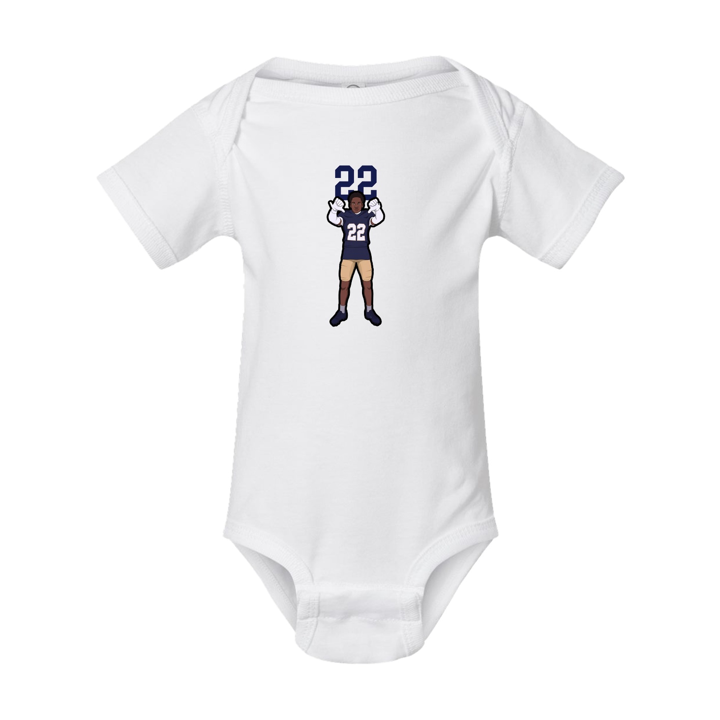 Baby Onesie — Number Top in White