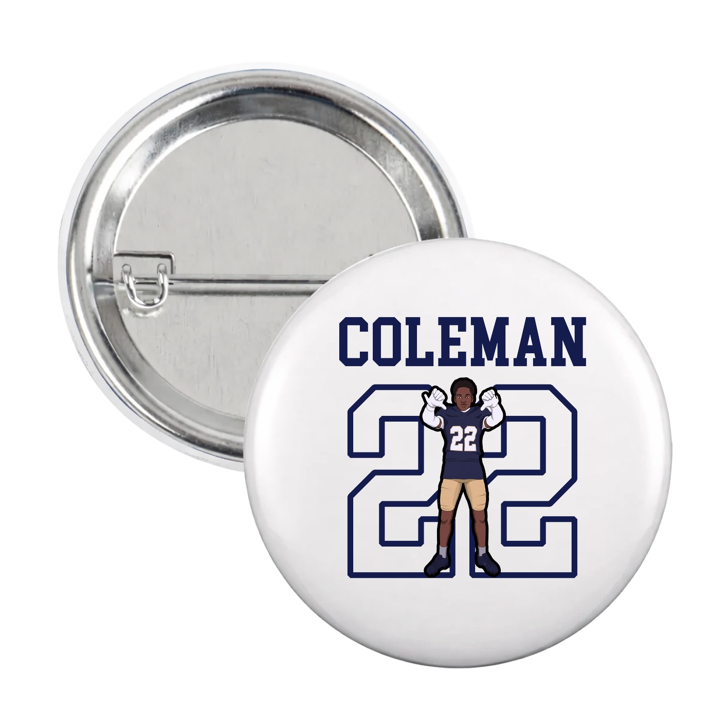 Game Day Button — Shirsey in White
