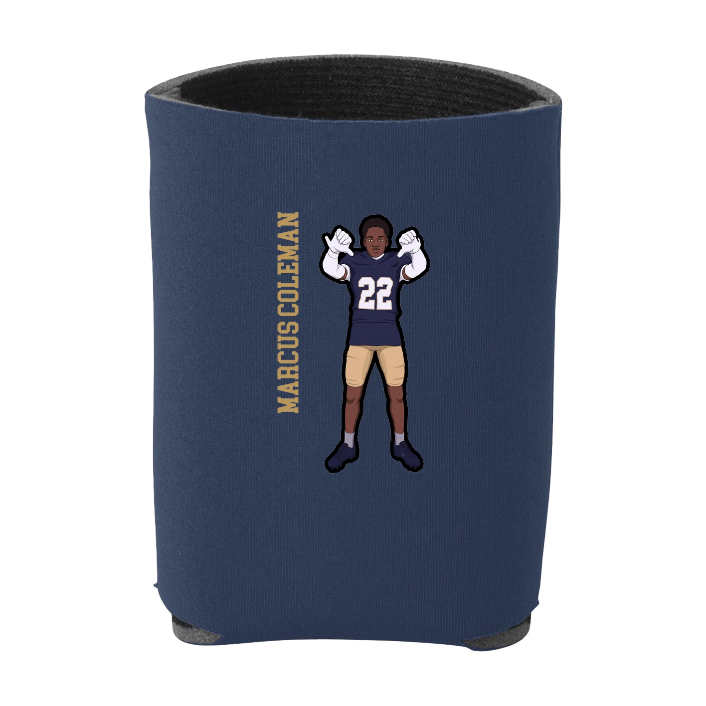 Can Holder — Name Vertical in Navy