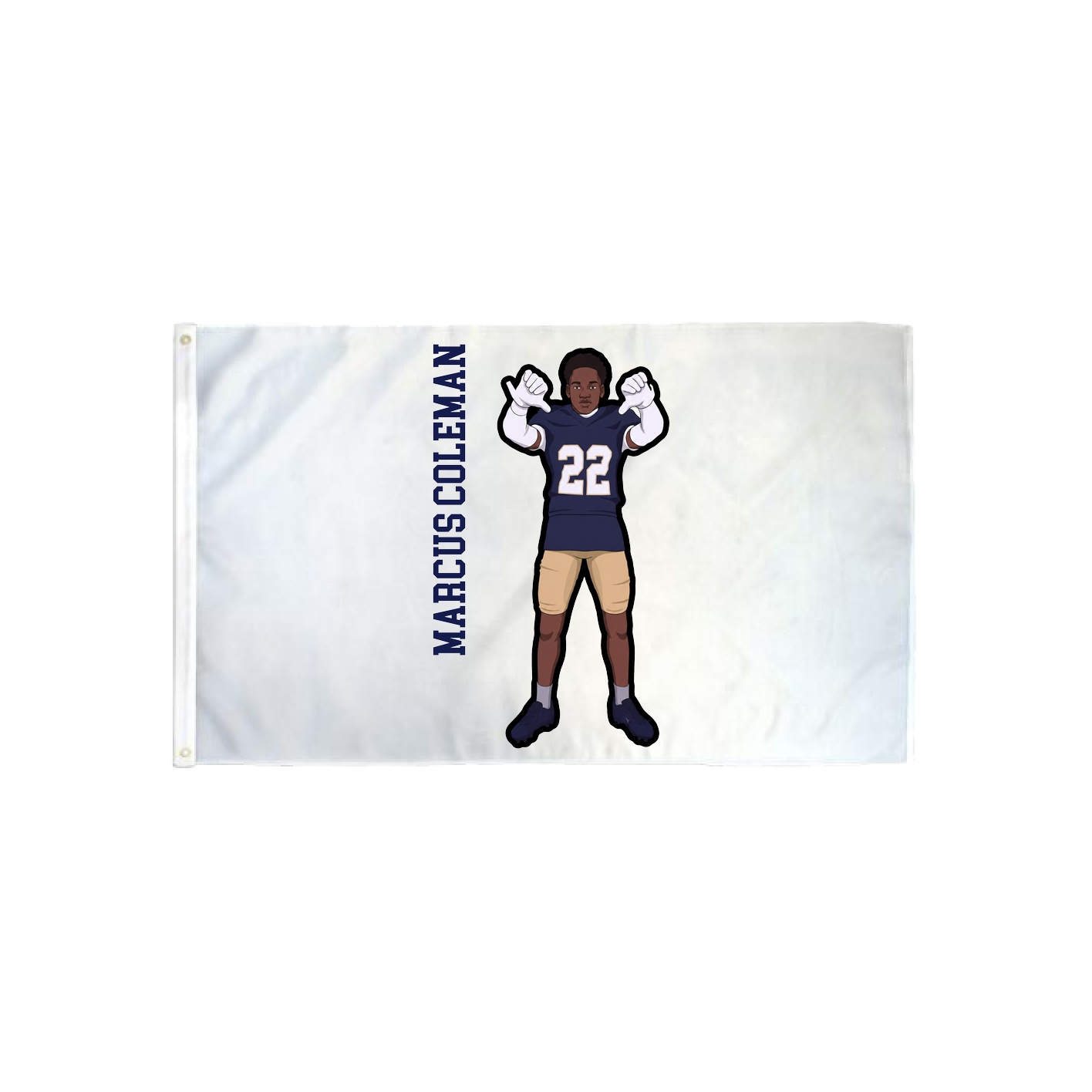3x5 Flag — Name Vertical in Classic