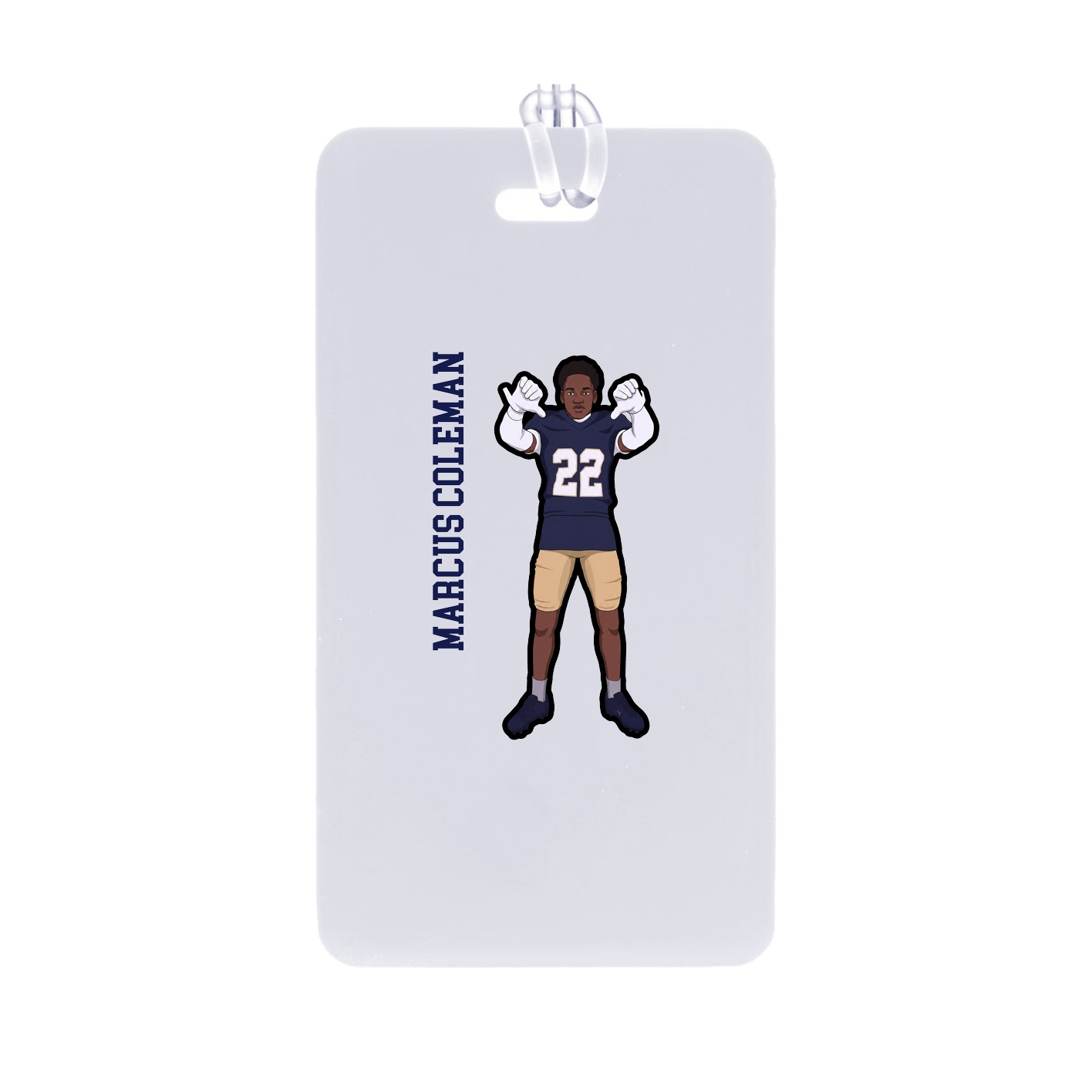 Bag Tag — Name Vertical in Classic