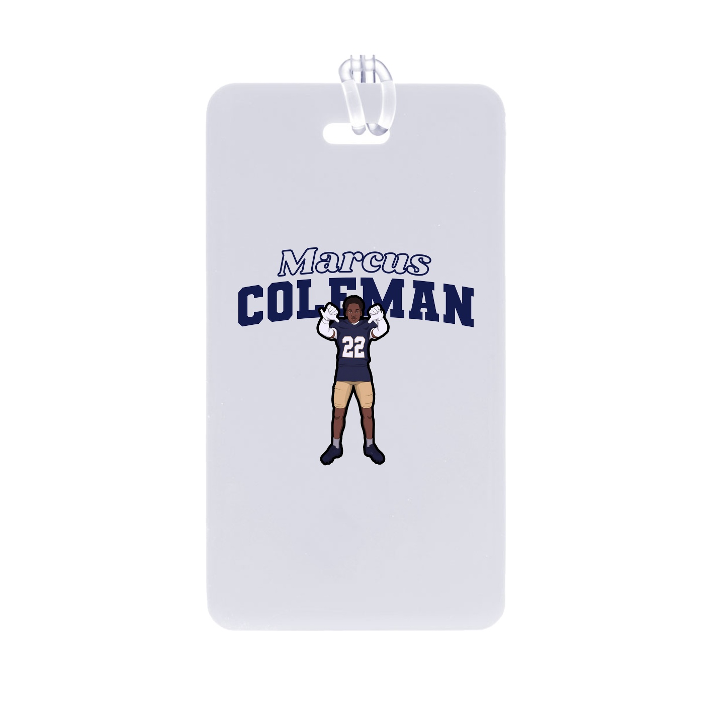 Bag Tag — Name Arch in Classic