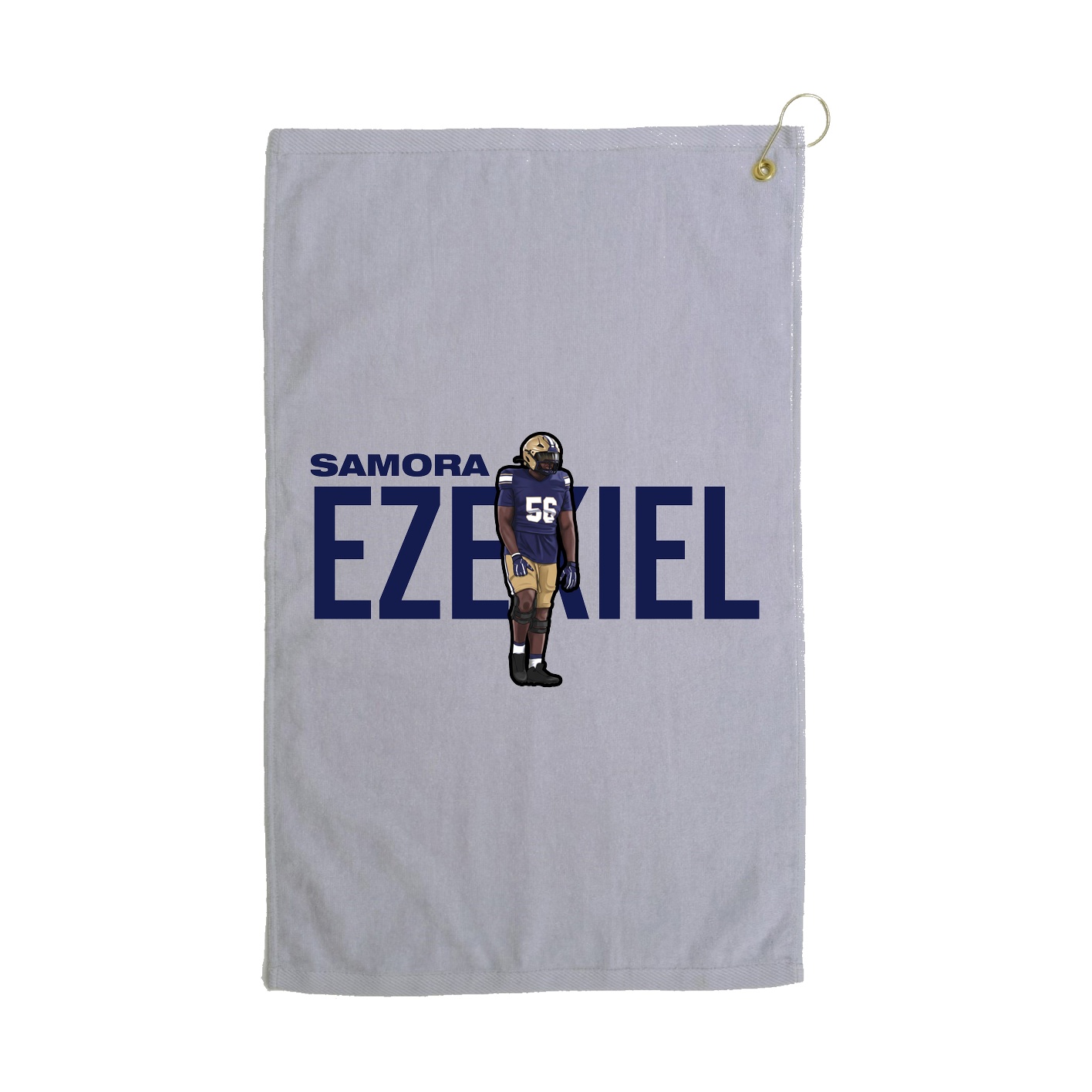 Golf Towel — Player Name in Grey