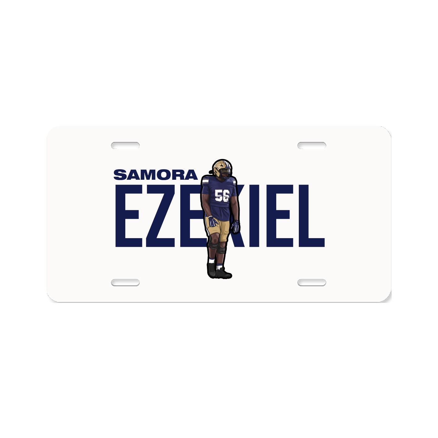 License Plate — Player Name in Classic