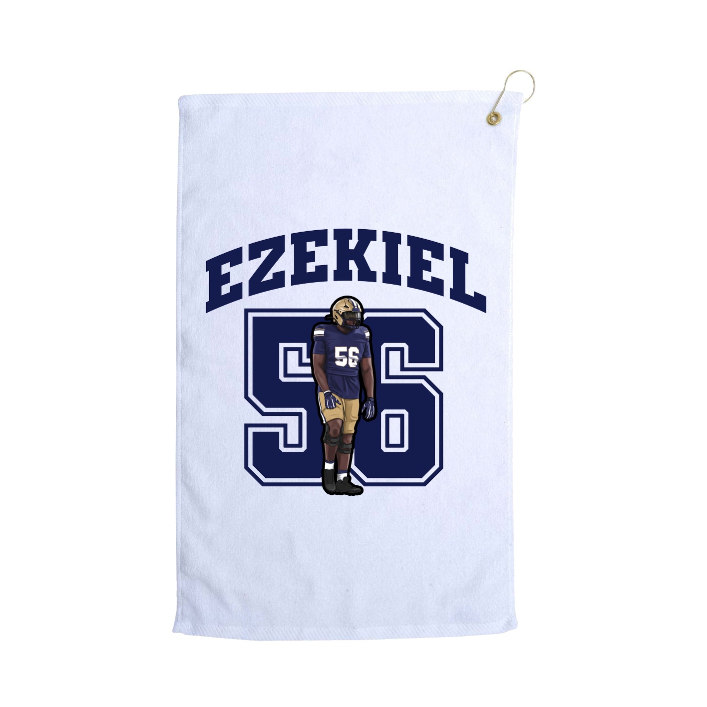 Golf Towel — Number in White