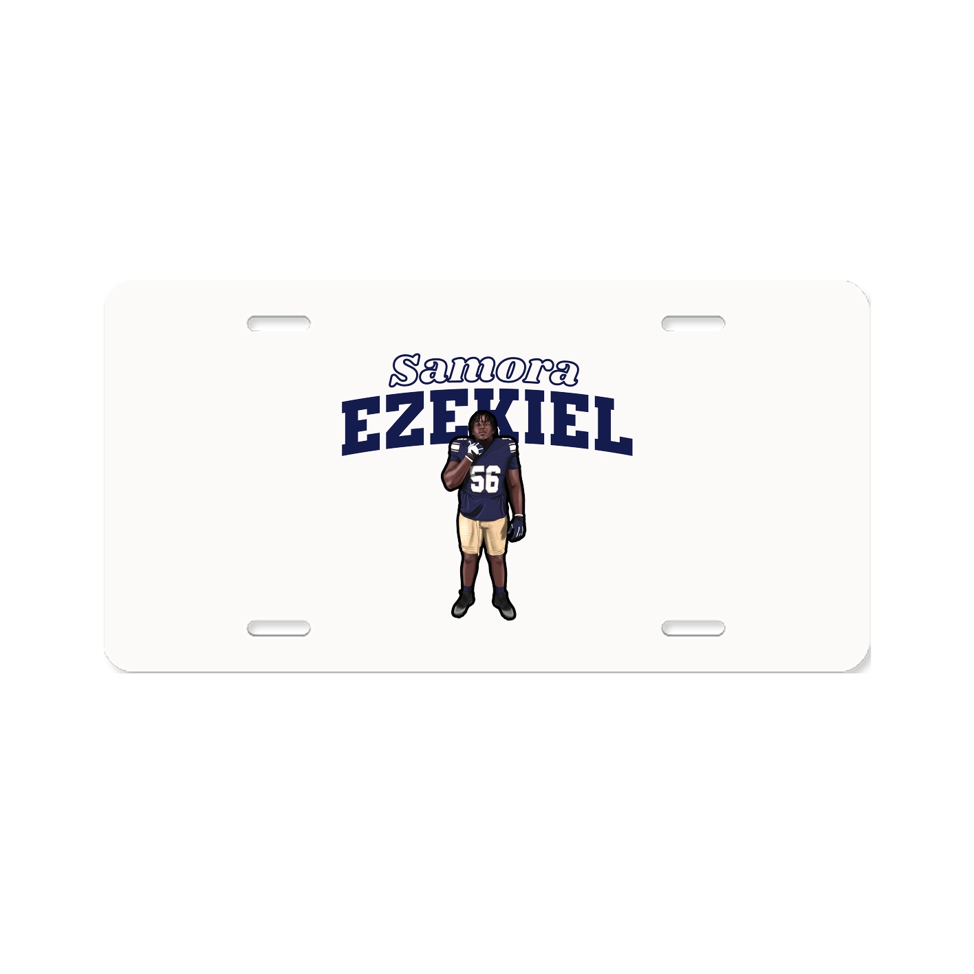 License Plate — Name Arch in Classic
