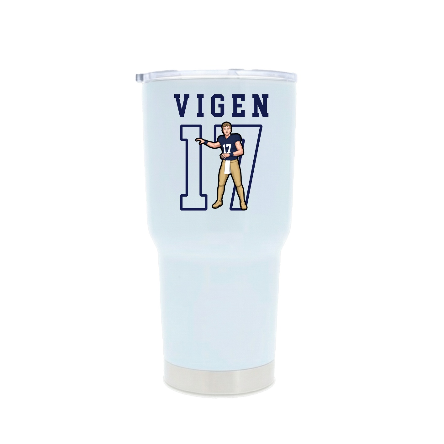 30oz Stainless Steel Tumbler — Shirsey in White