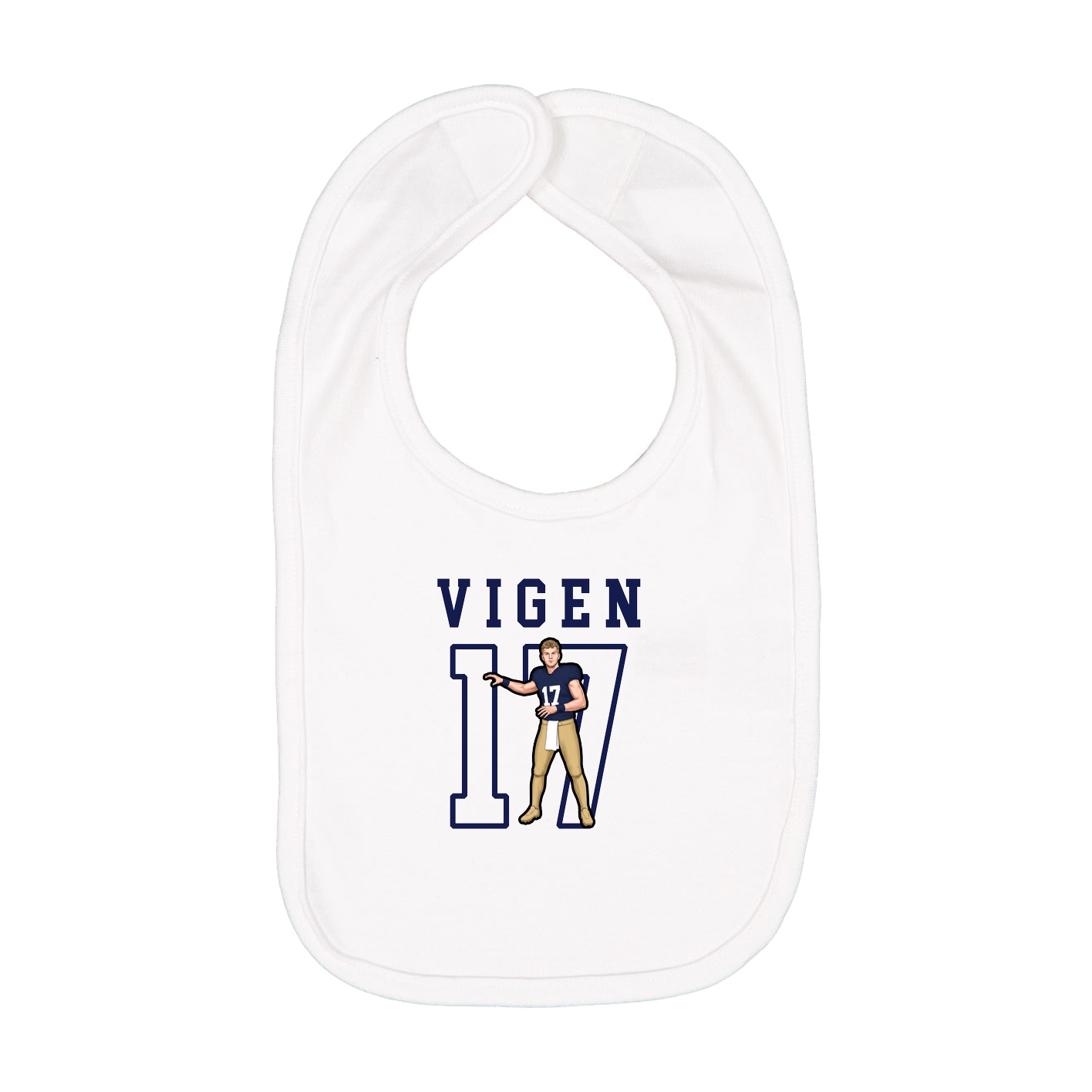 Infant Bib — Shirsey in White