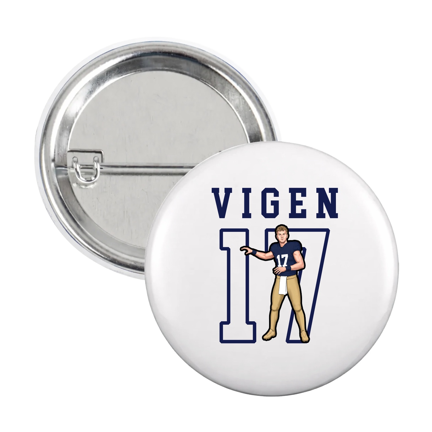 Game Day Button — Shirsey in White