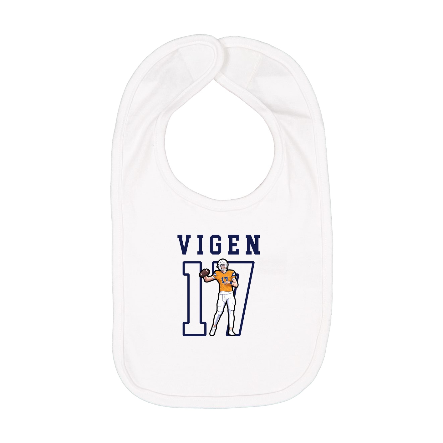 Infant Bib — Shirsey in White