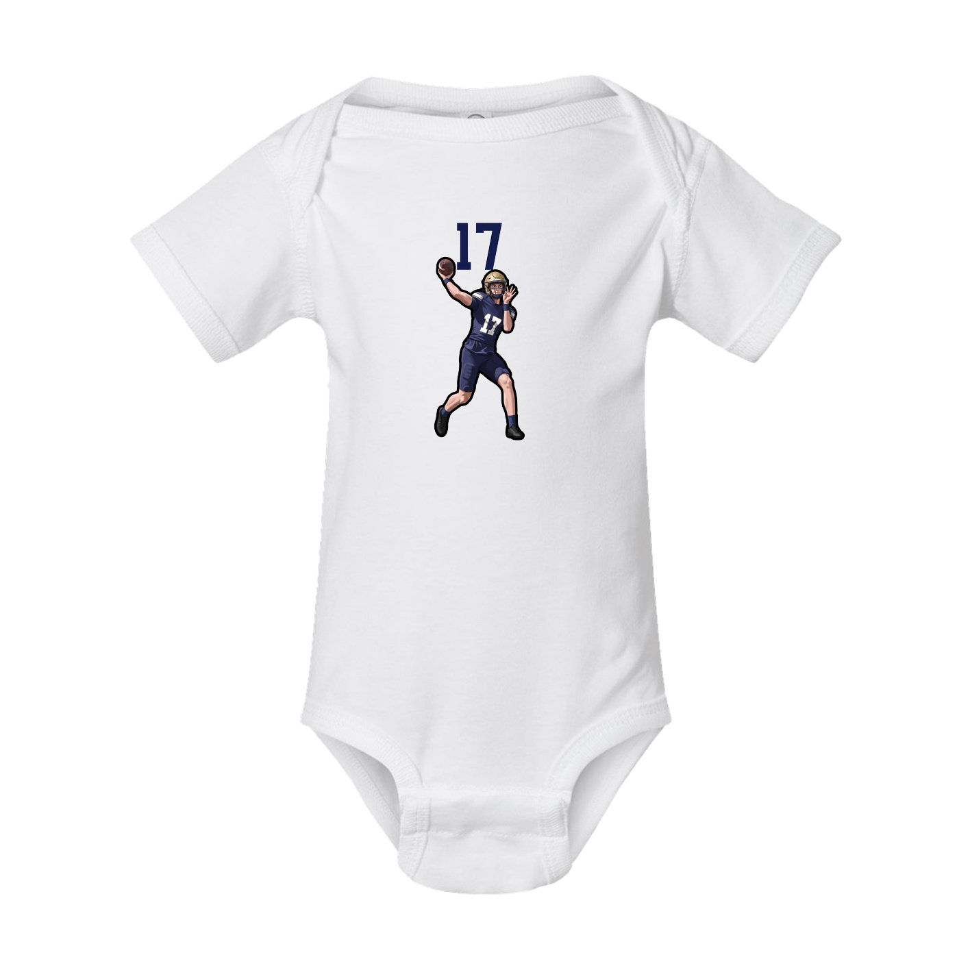 Baby Onesie — Number Top in White