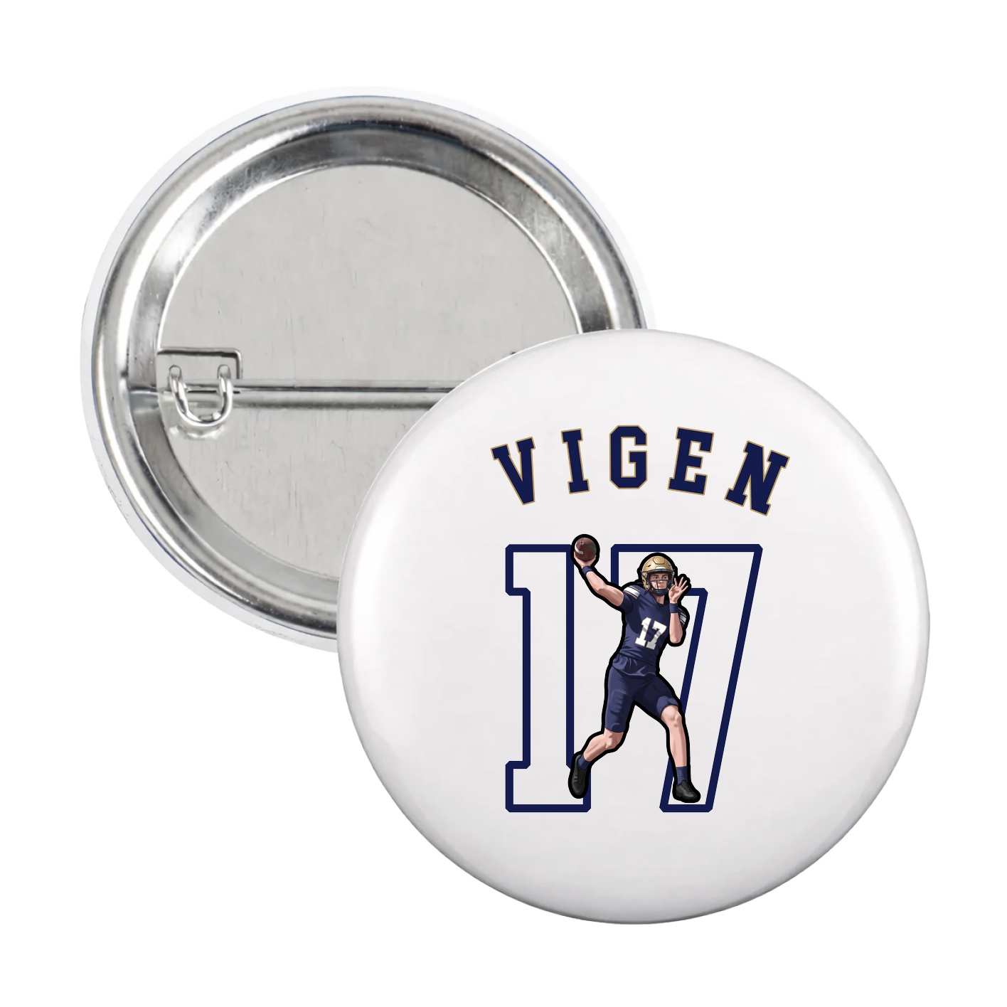Game Day Button — Shirsey Arch in White