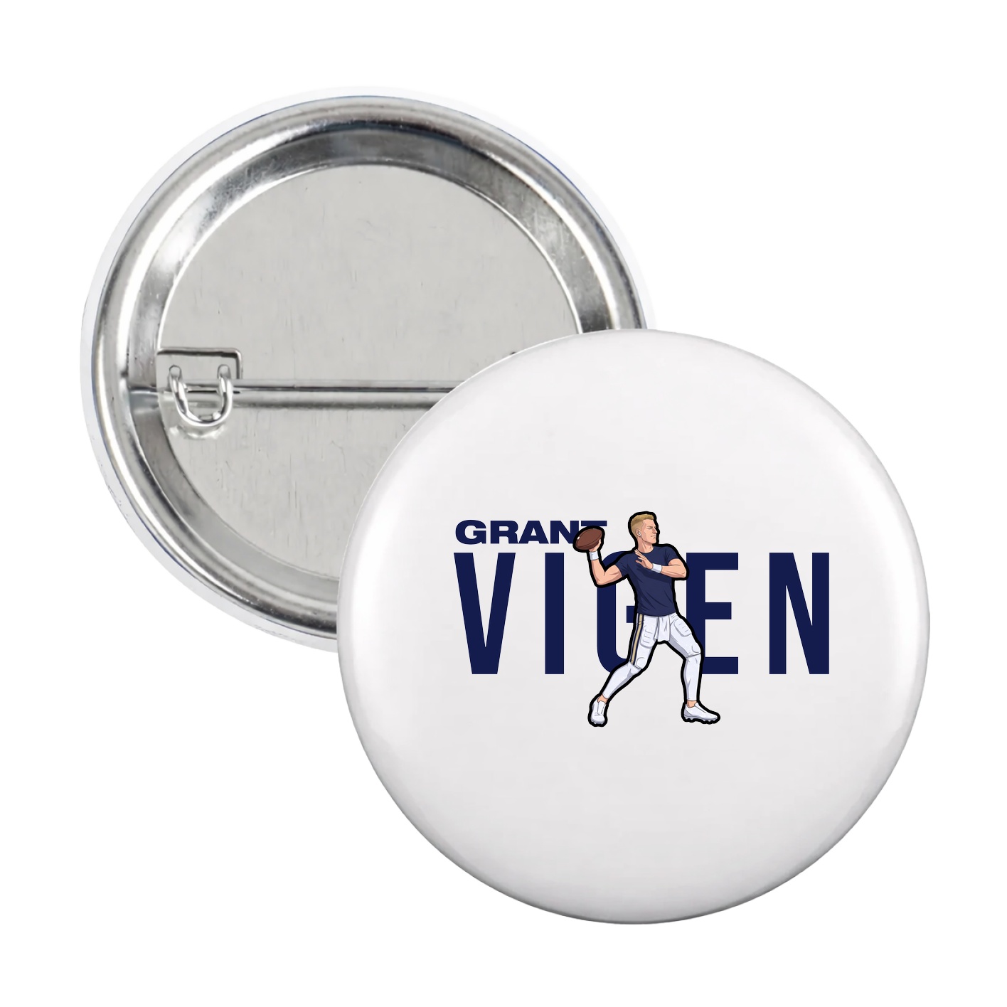 Game Day Button — Player Name in White