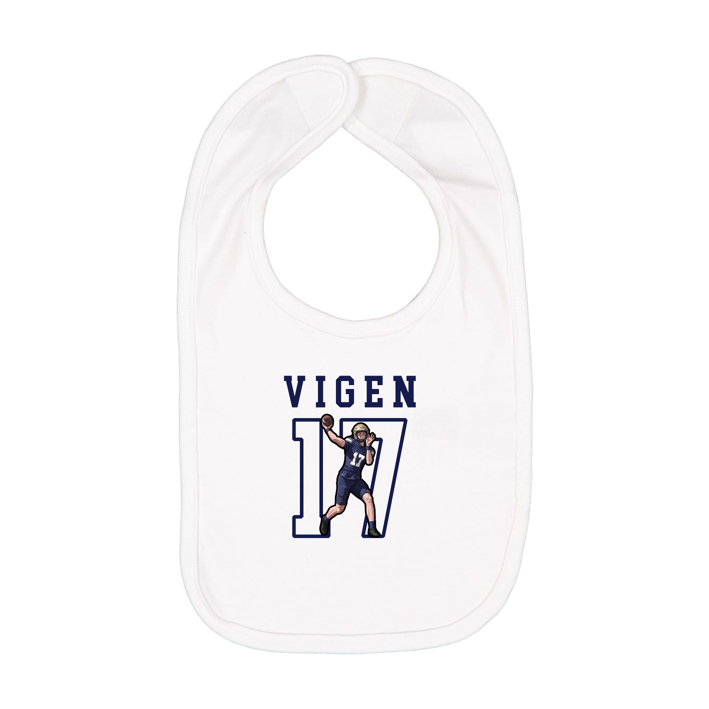Infant Bib — Shirsey in White
