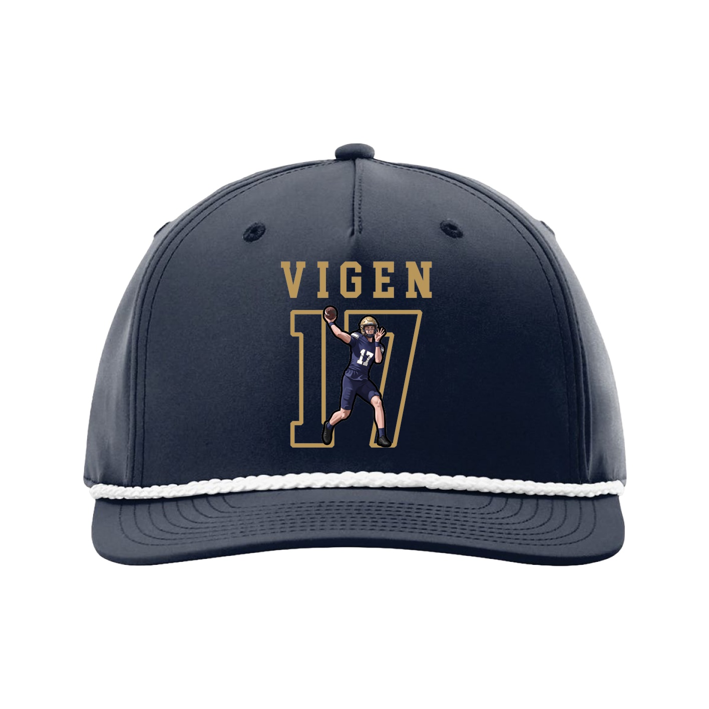 Five-Panel Classic Rope Cap — Shirsey in Navy