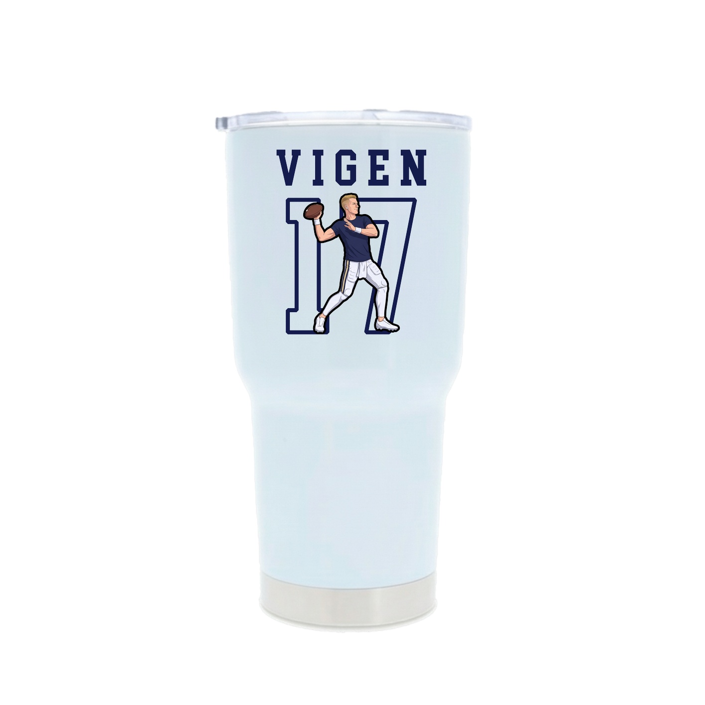 30oz Stainless Steel Tumbler — Shirsey in White