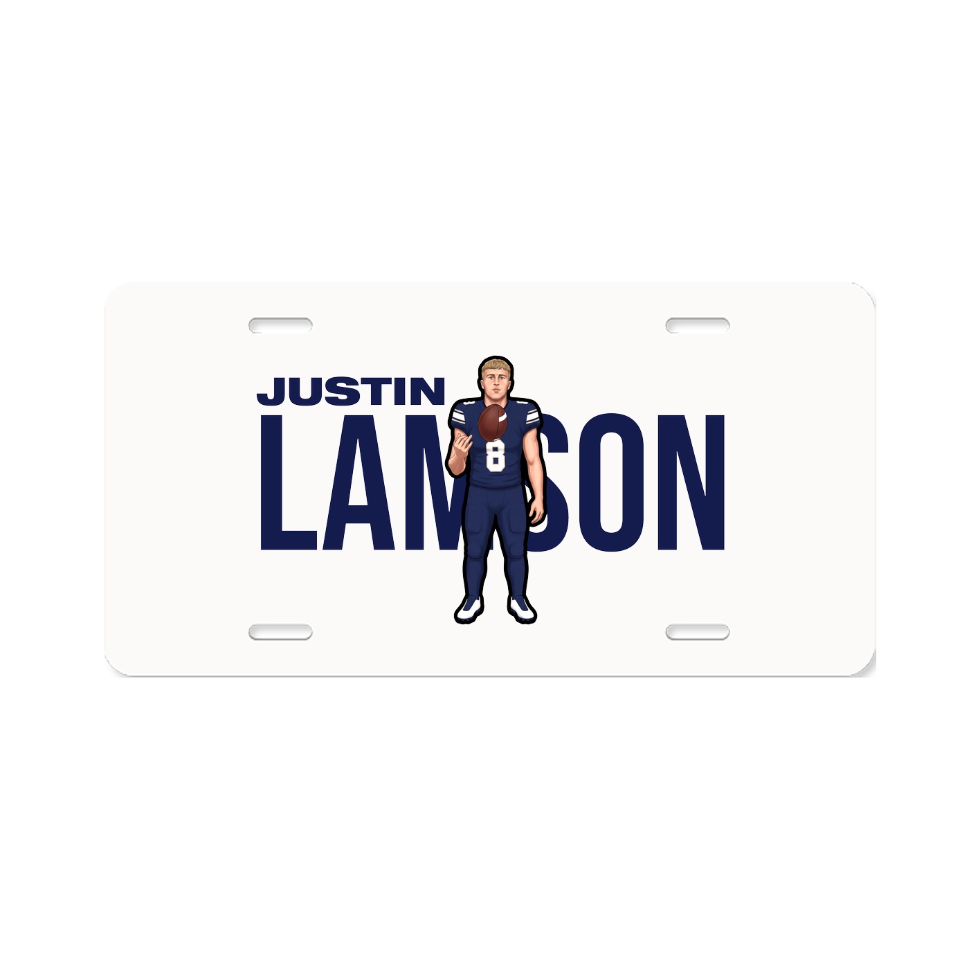License Plate — Player Name in Classic