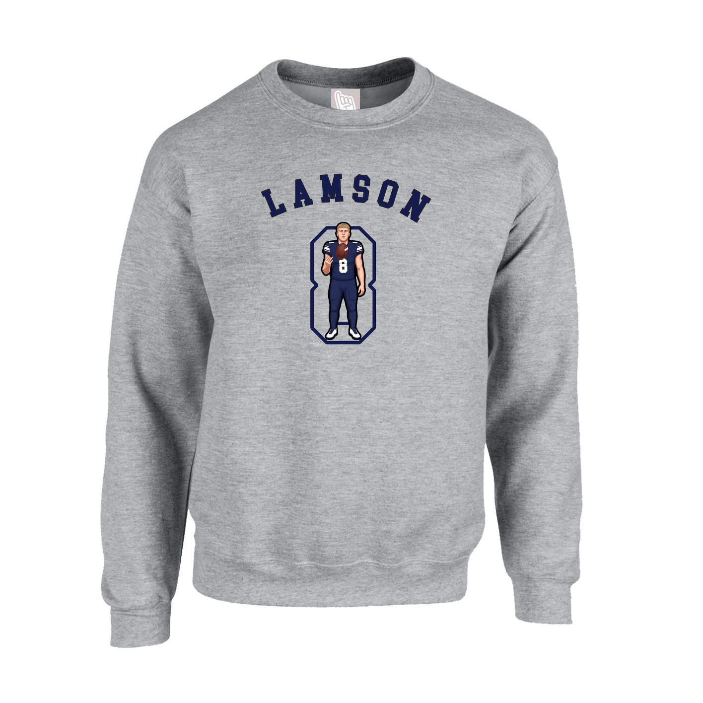 Fleece Crew — Shirsey Arch in Grey