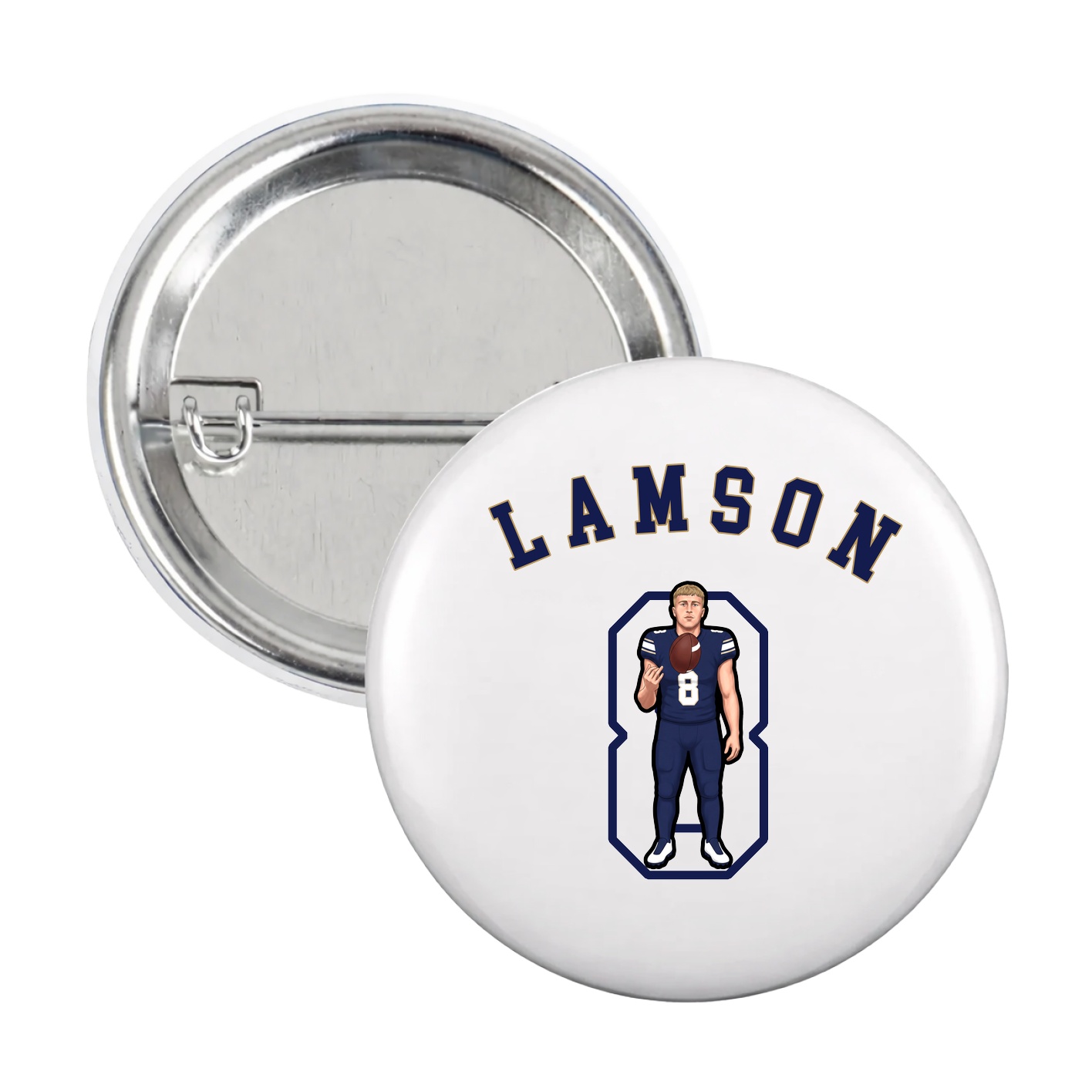 Game Day Button — Shirsey Arch in White