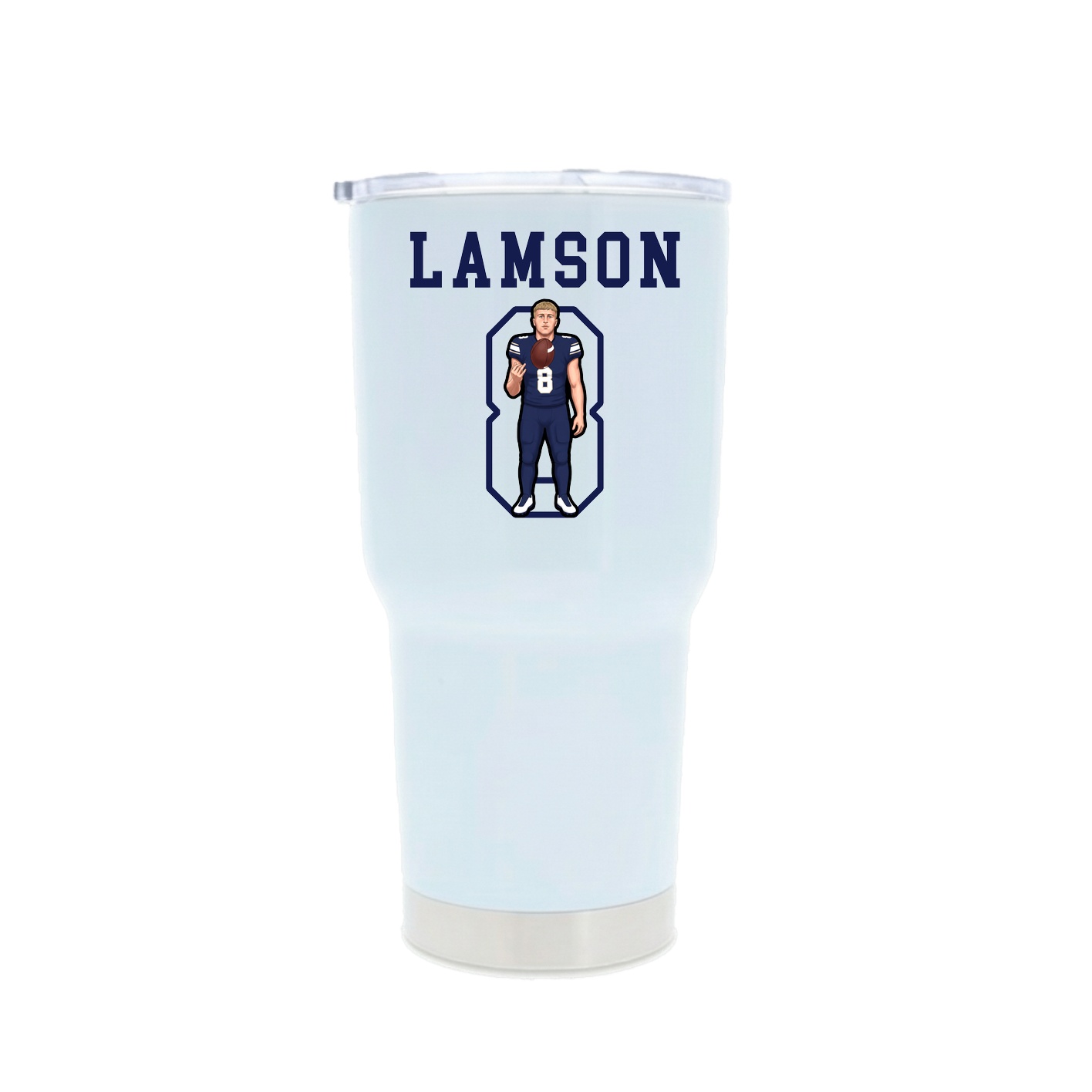 30oz Stainless Steel Tumbler — Shirsey in White