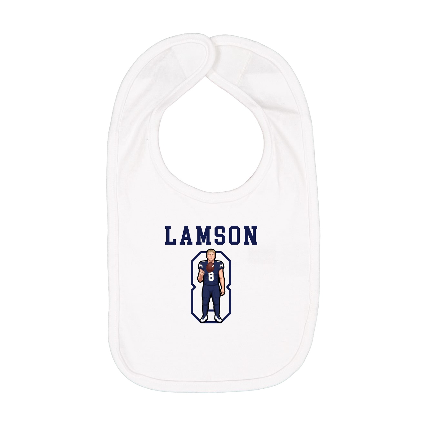 Infant Bib — Shirsey in White