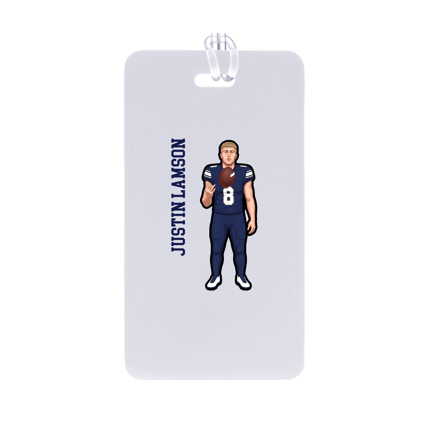 Bag Tag — Name Vertical in Classic