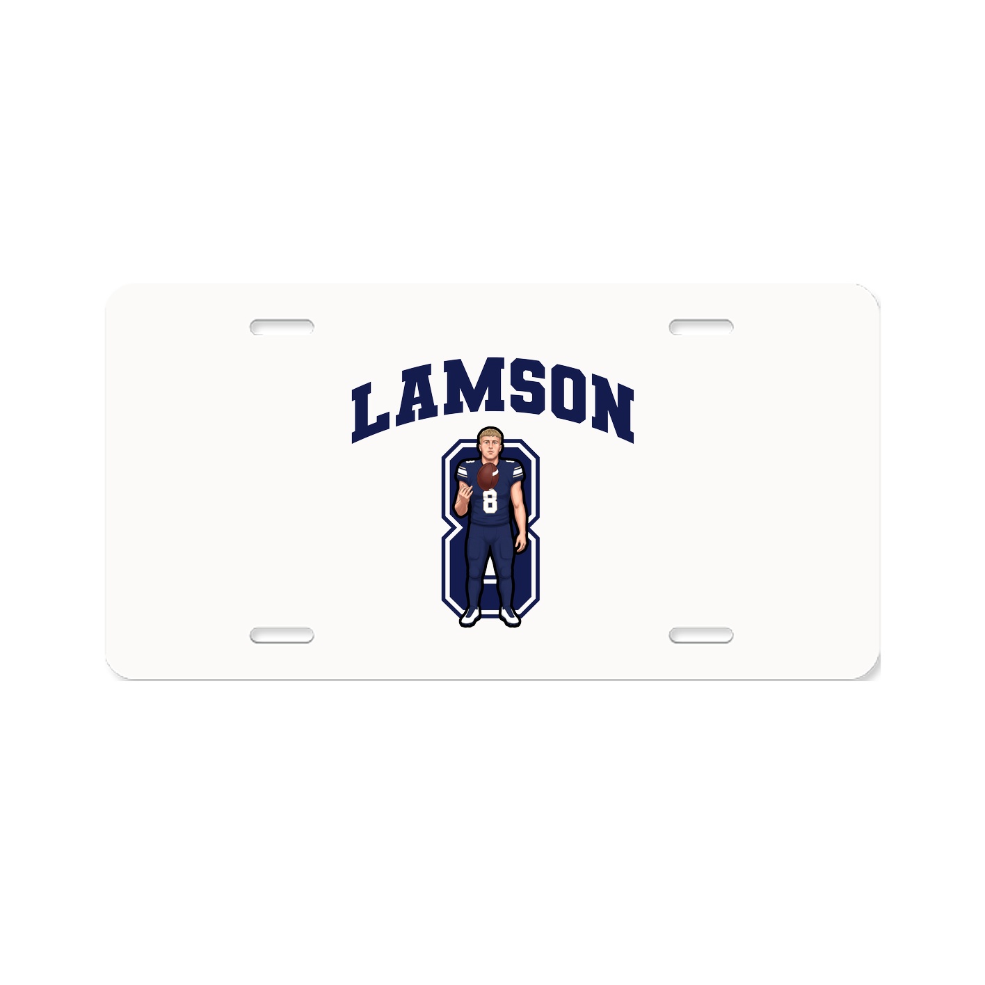 License Plate — Number in Classic