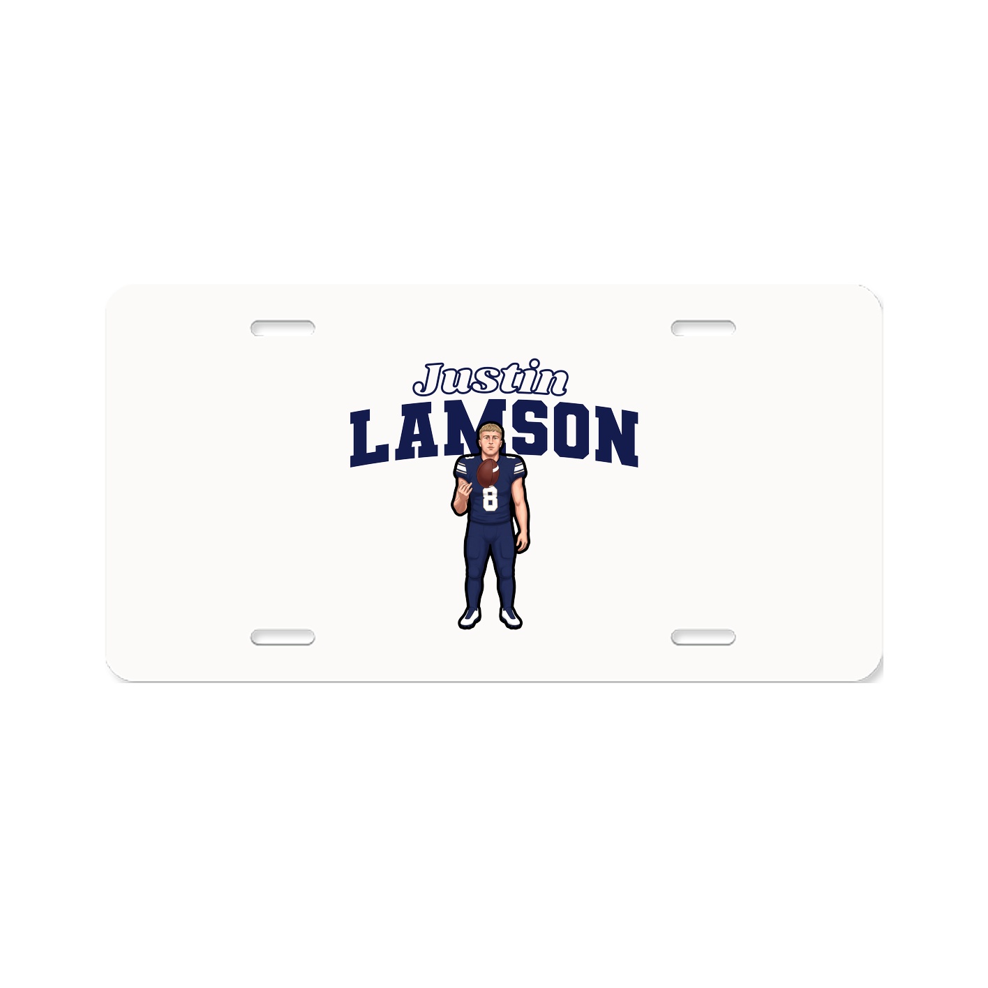 License Plate — Name Arch in Classic