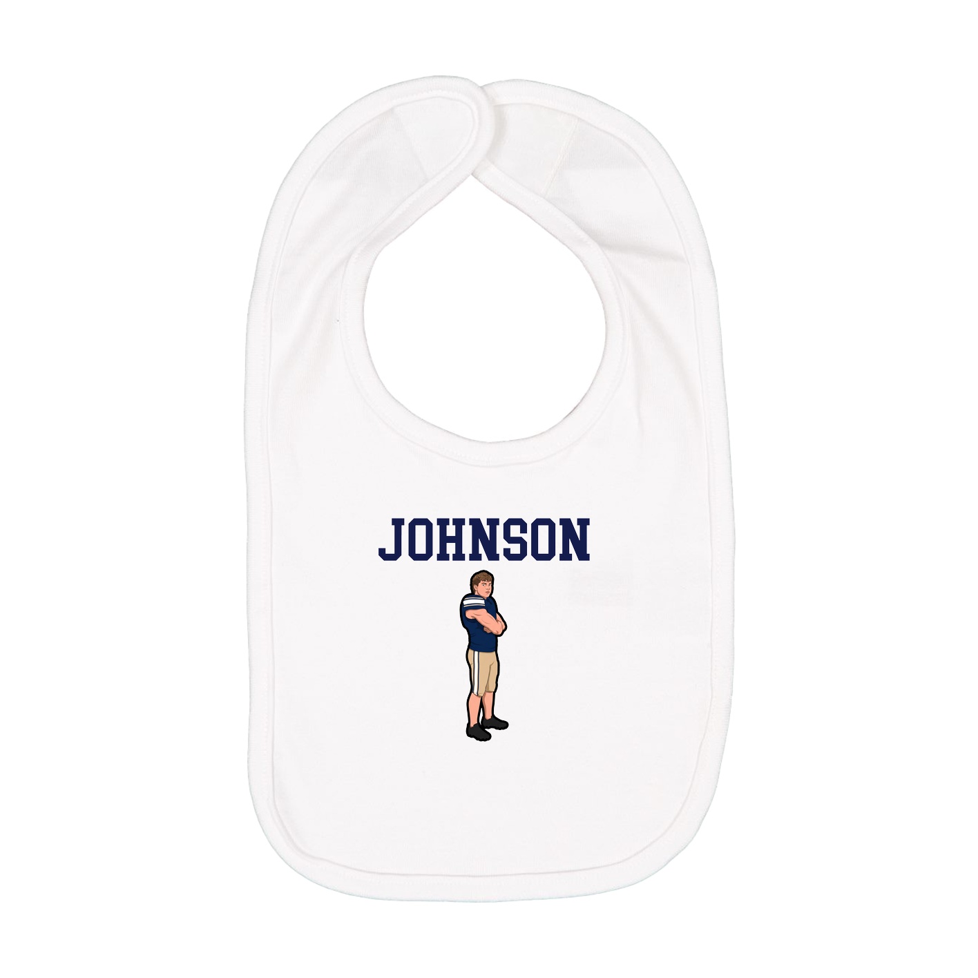 Infant Bib — Shirsey in White