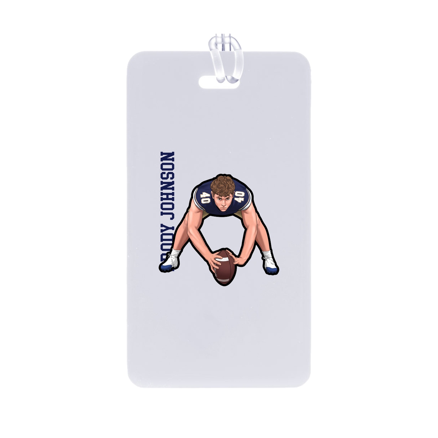 Bag Tag — Name Vertical in Classic
