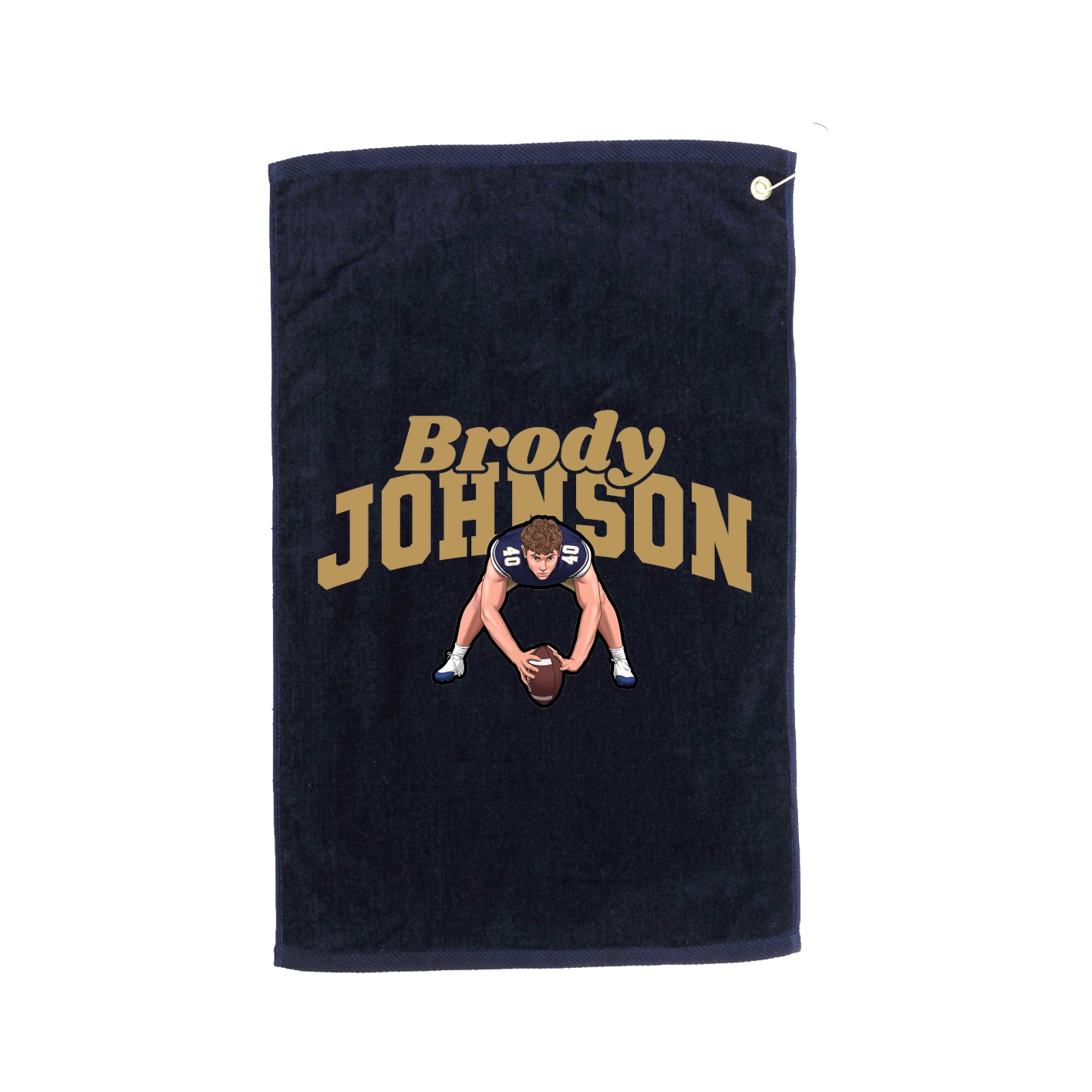 Golf Towel — Signature Arch in Navy