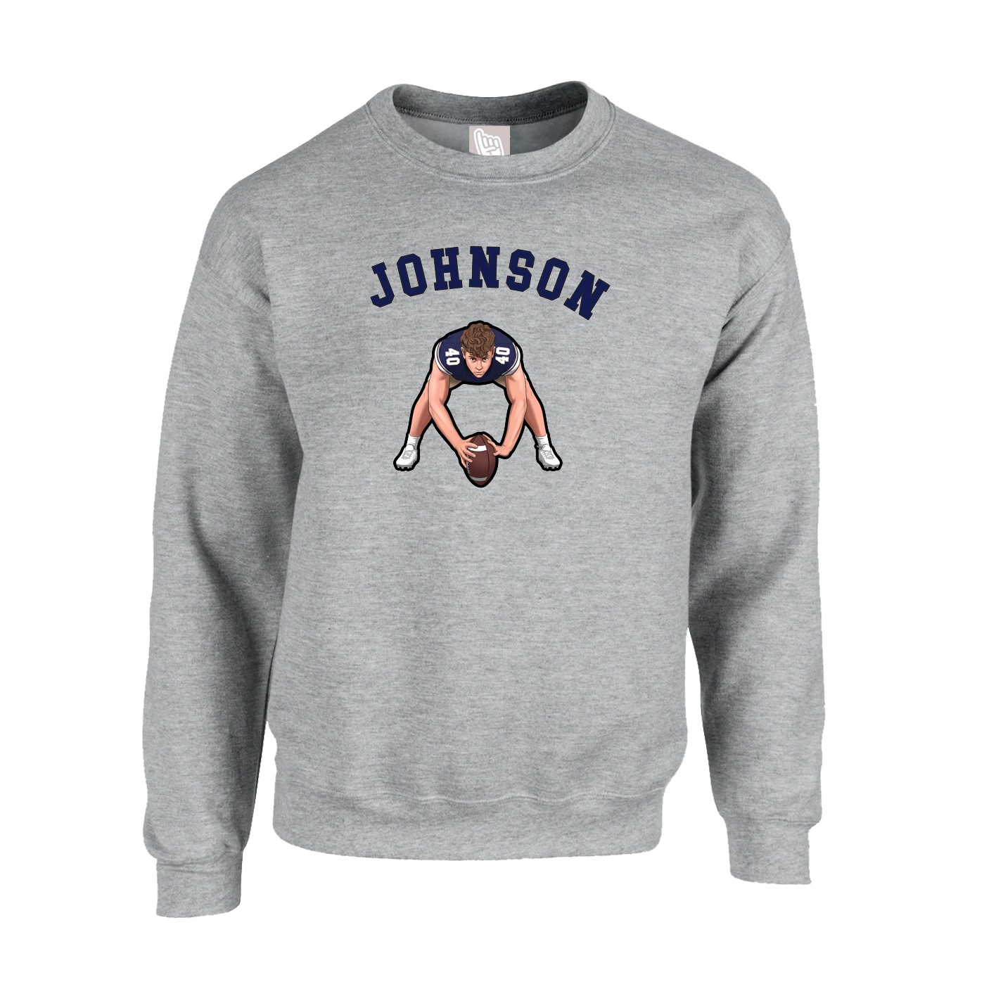 Fleece Crew — Shirsey Arch in Grey
