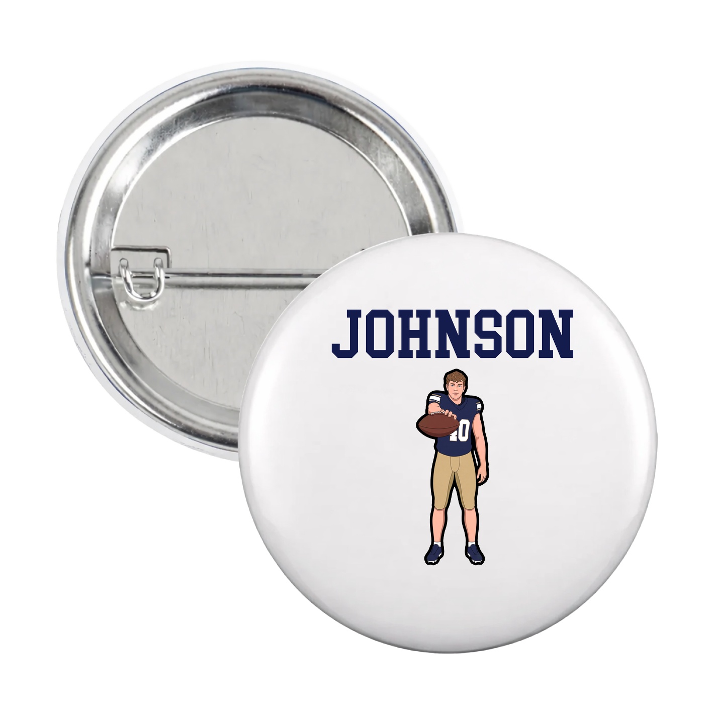 Game Day Button — Shirsey in White