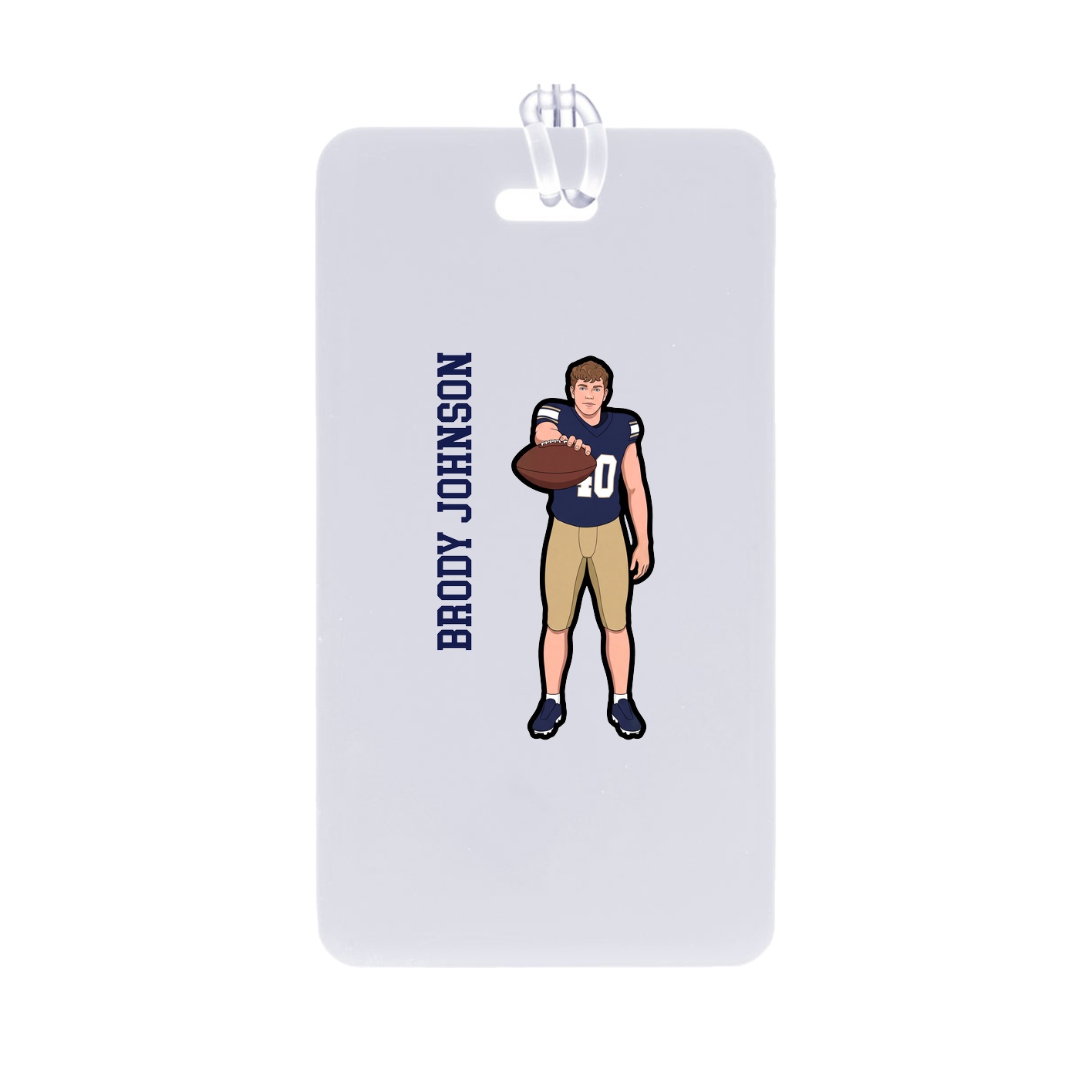 Bag Tag — Name Vertical in Classic