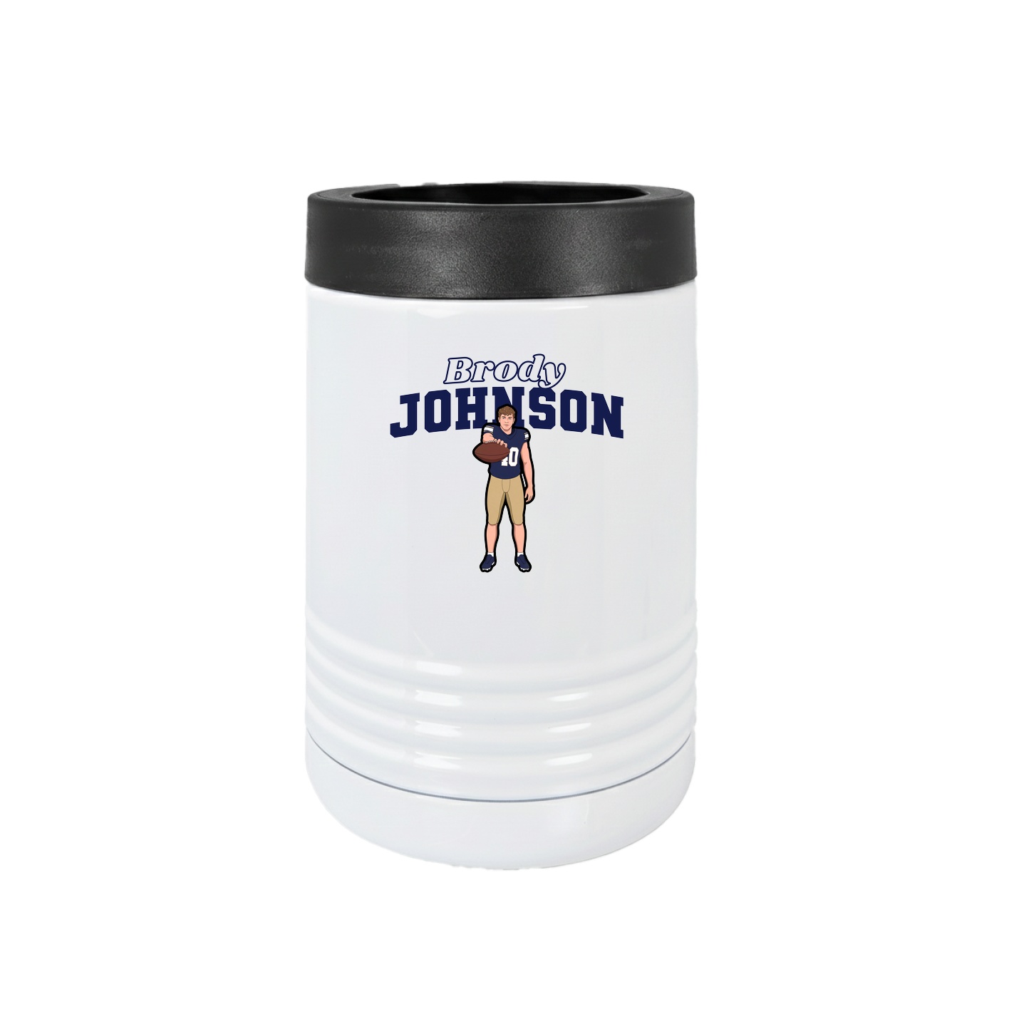 Beverage Holder — Name Arch in White