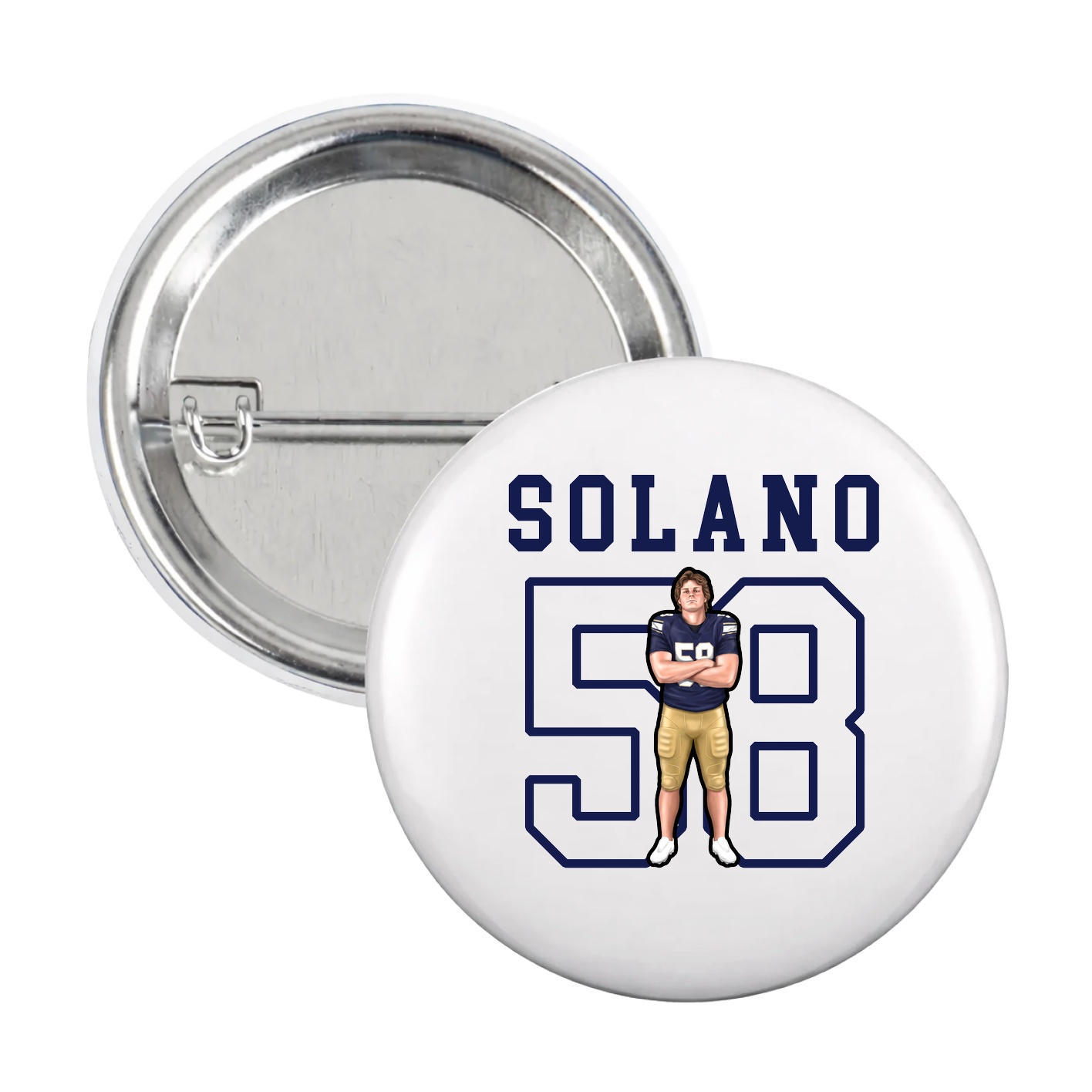Game Day Button — Shirsey in White