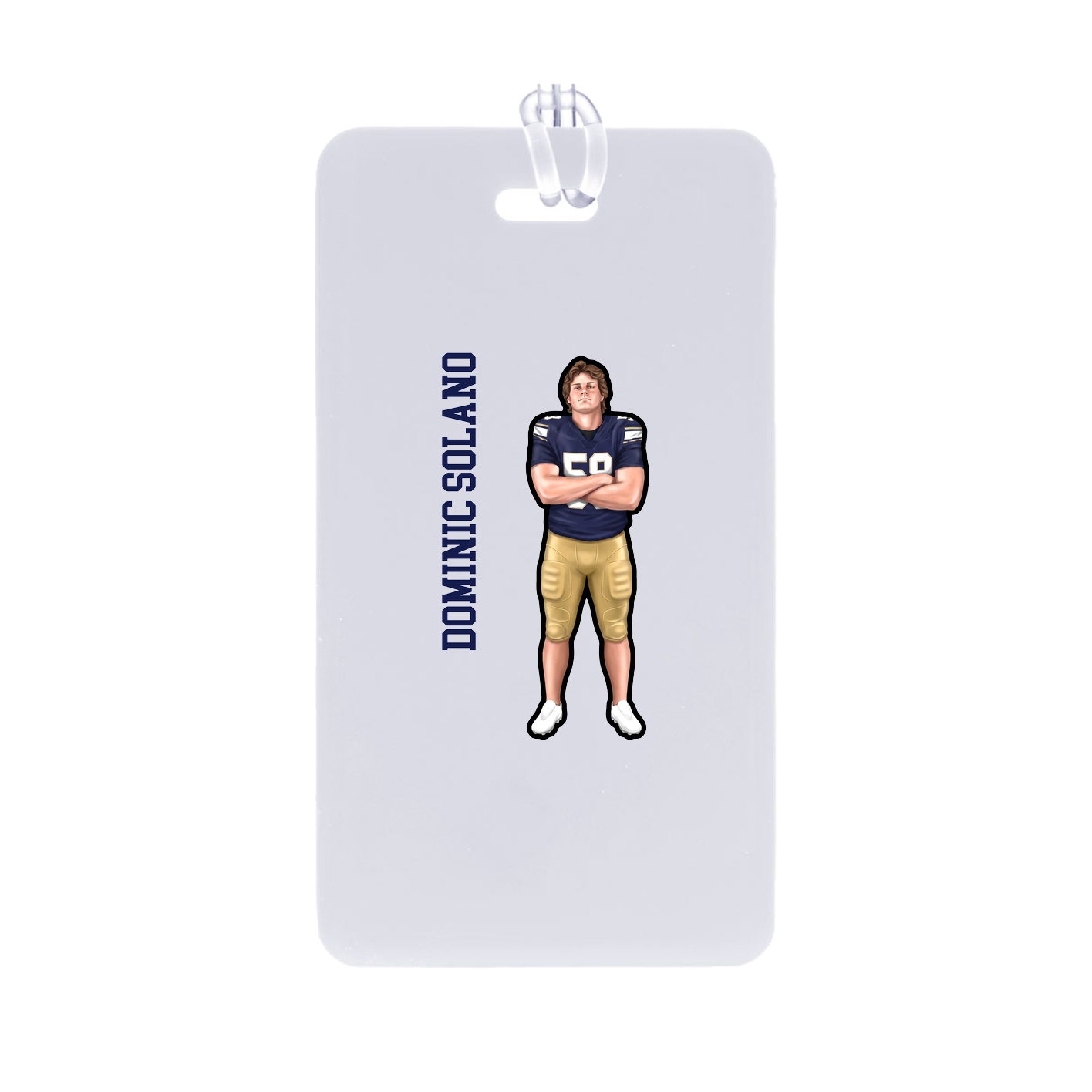 Bag Tag — Name Vertical in Classic