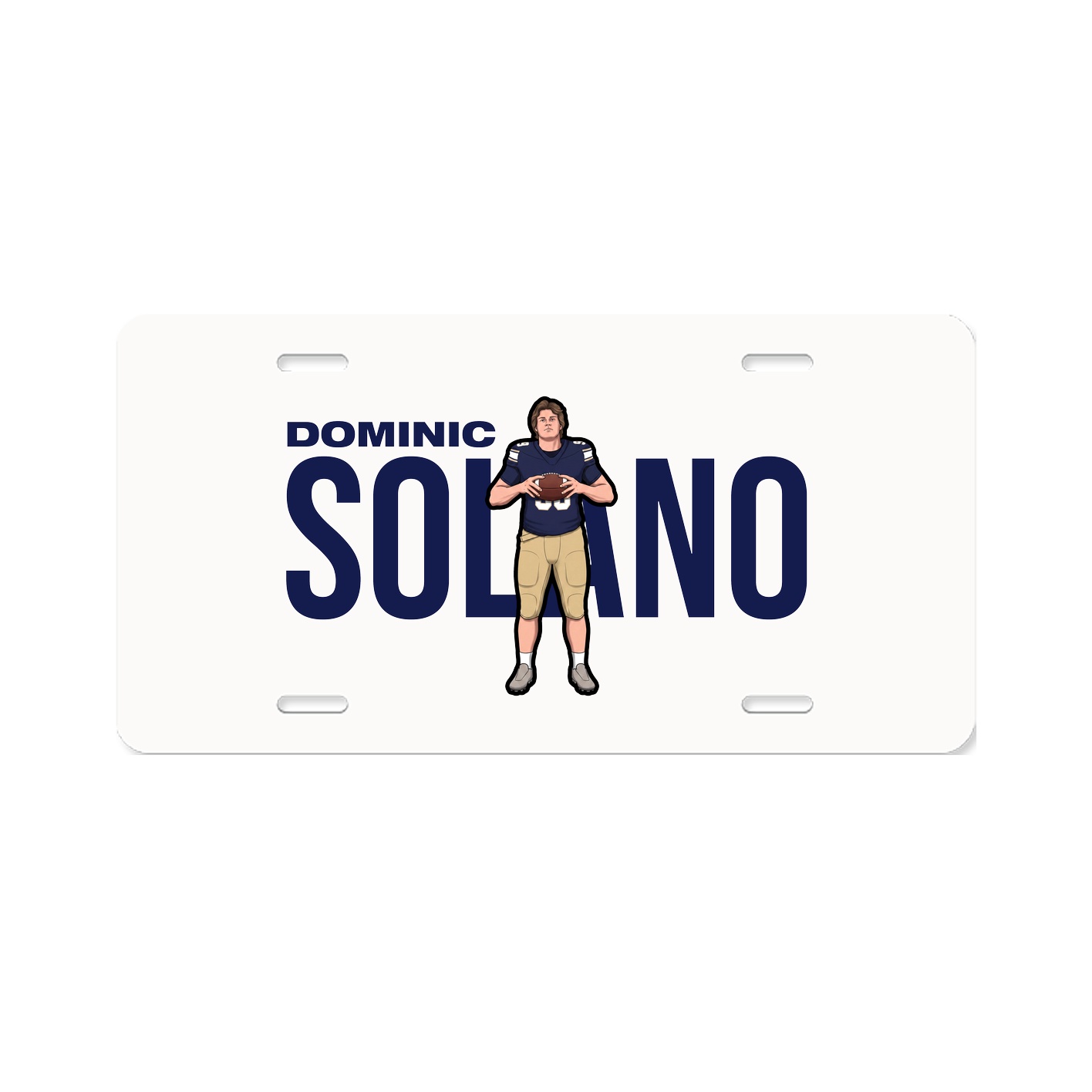 License Plate — Player Name in Classic
