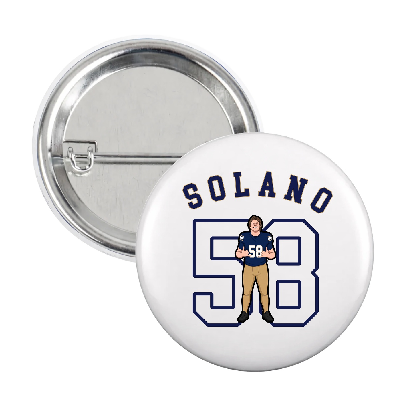 Game Day Button — Shirsey Arch in White