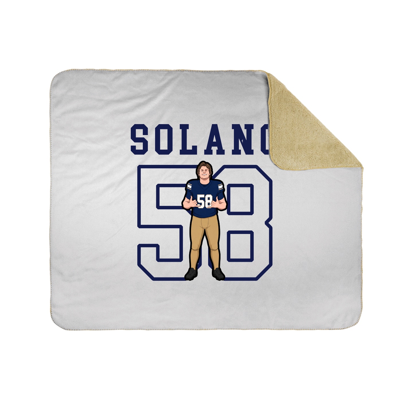 Throw Blanket — Shirsey in White