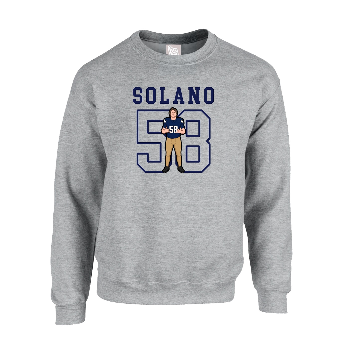Fleece Crew — Shirsey in Grey