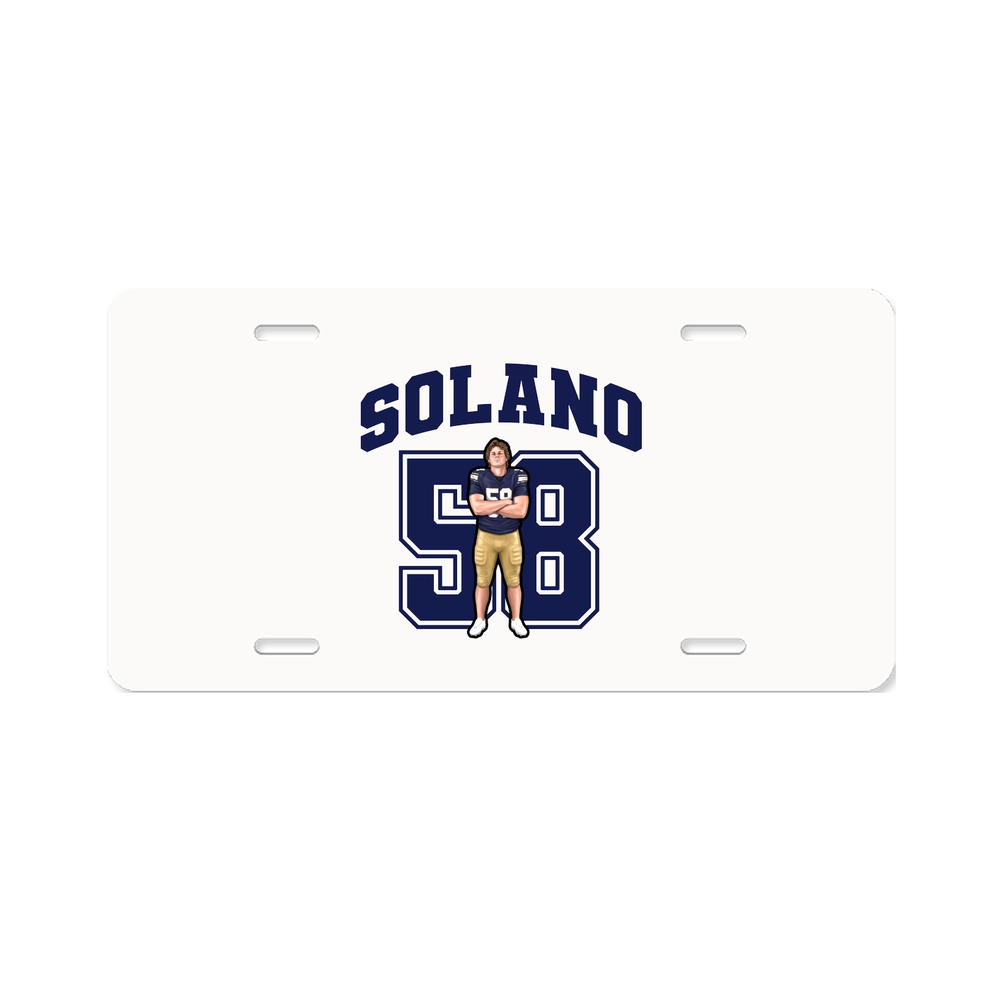 License Plate — Number in Classic