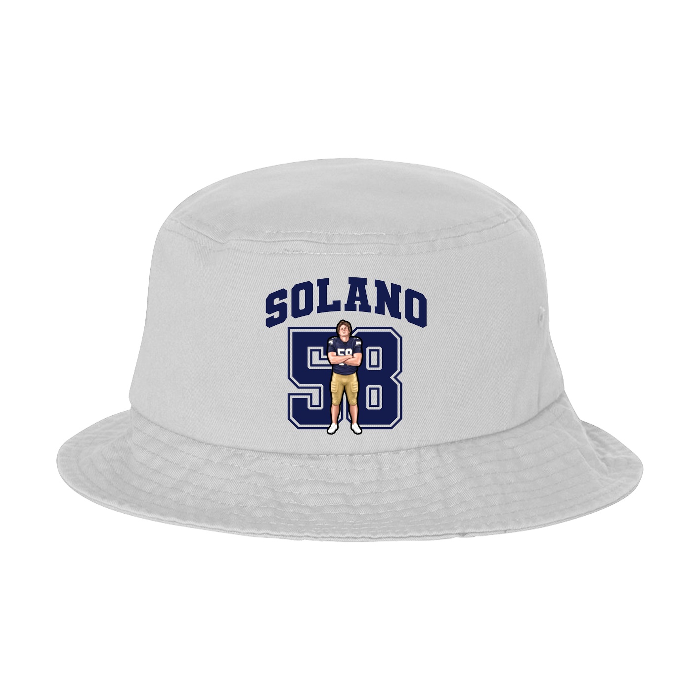 Bucket Cap — Number in White