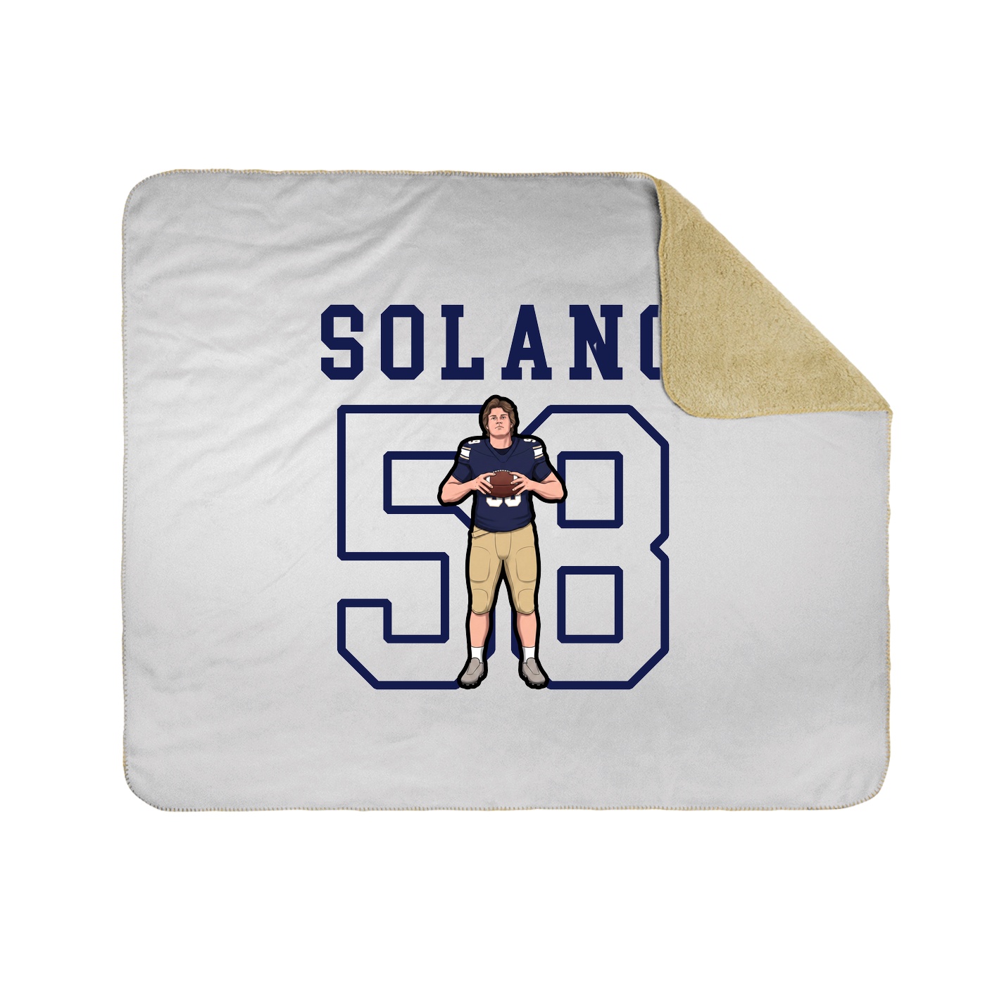 Throw Blanket — Shirsey in White