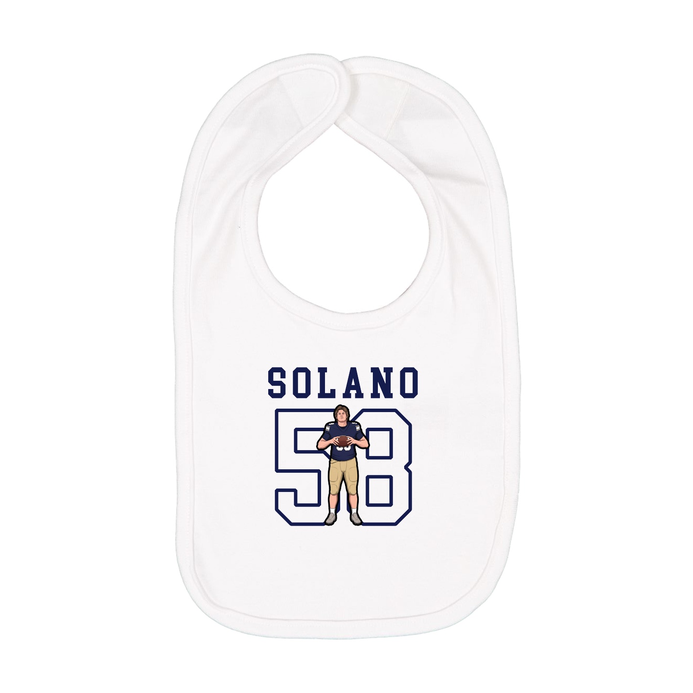Infant Bib — Shirsey in White