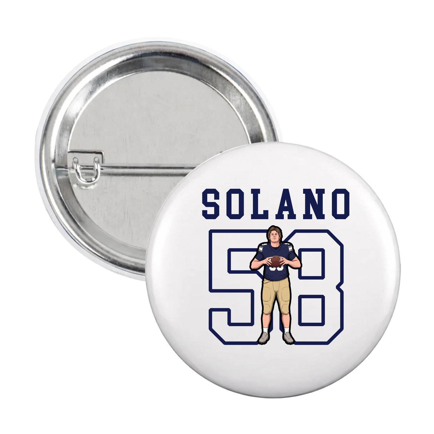 Game Day Button — Shirsey in White