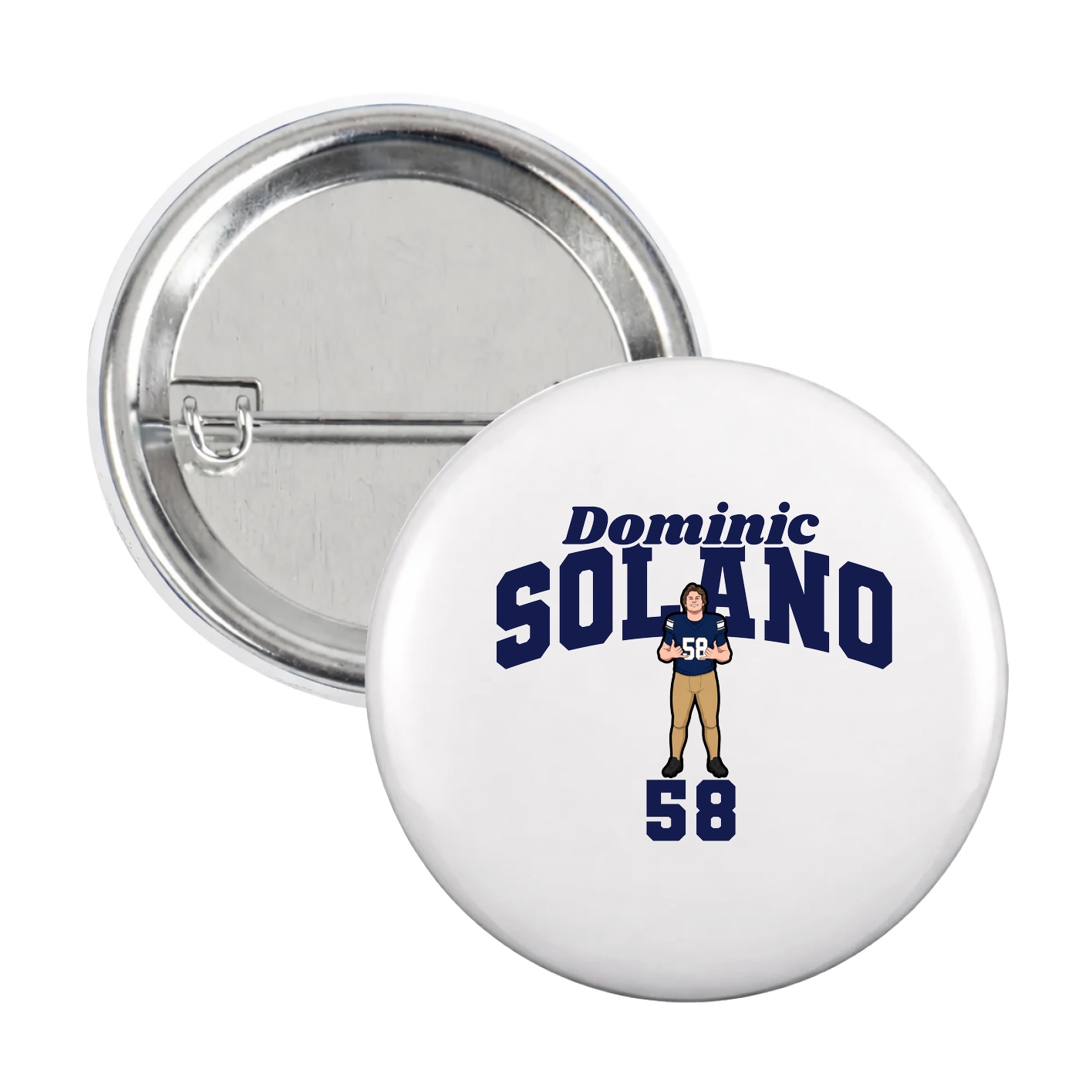 Game Day Button — Signature Arch in White