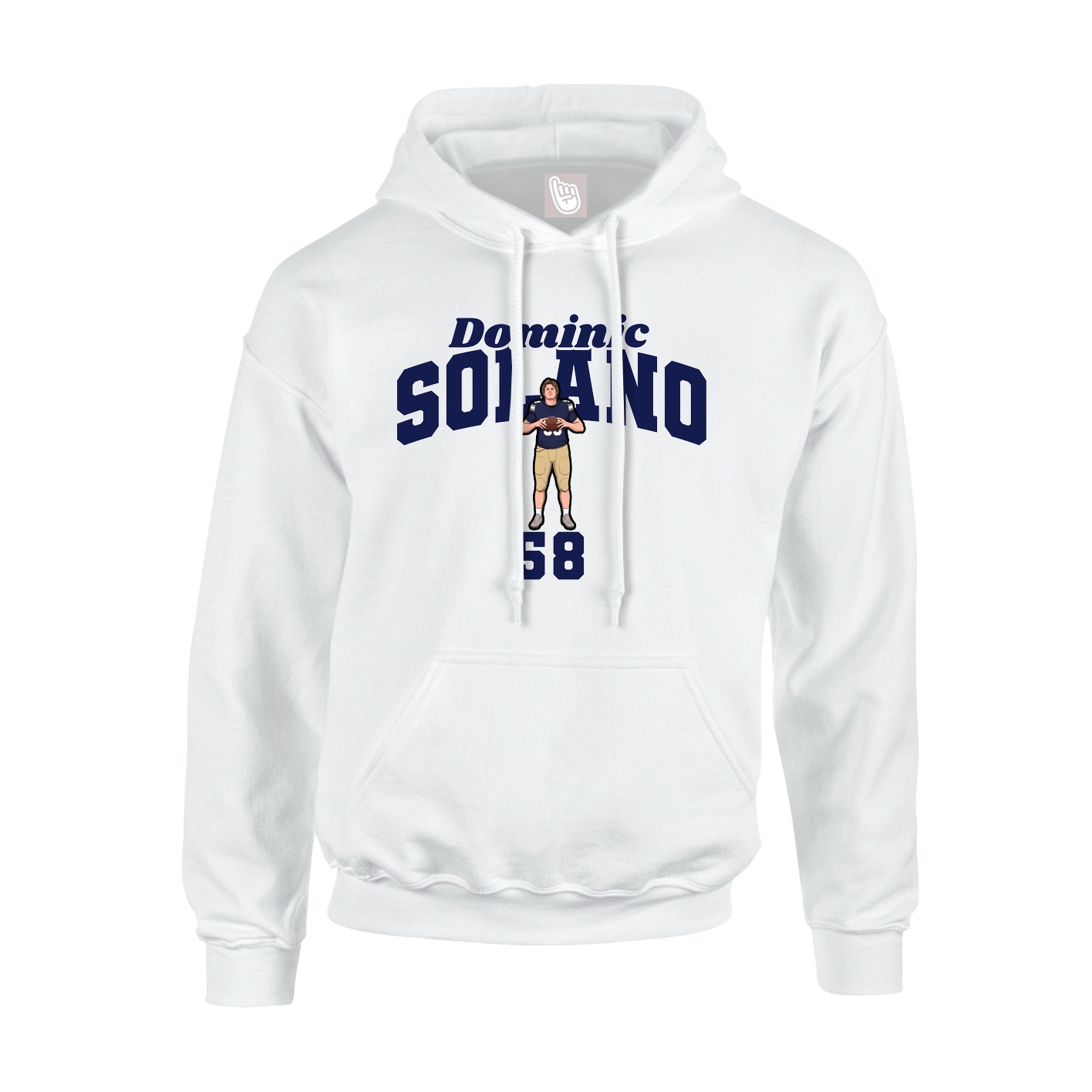Hoodie — Signature Arch in White