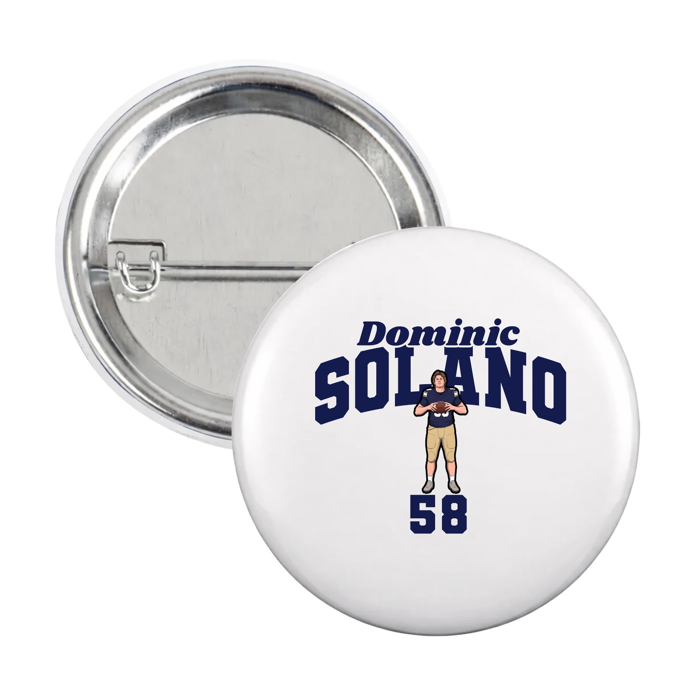 Game Day Button — Signature Arch in White
