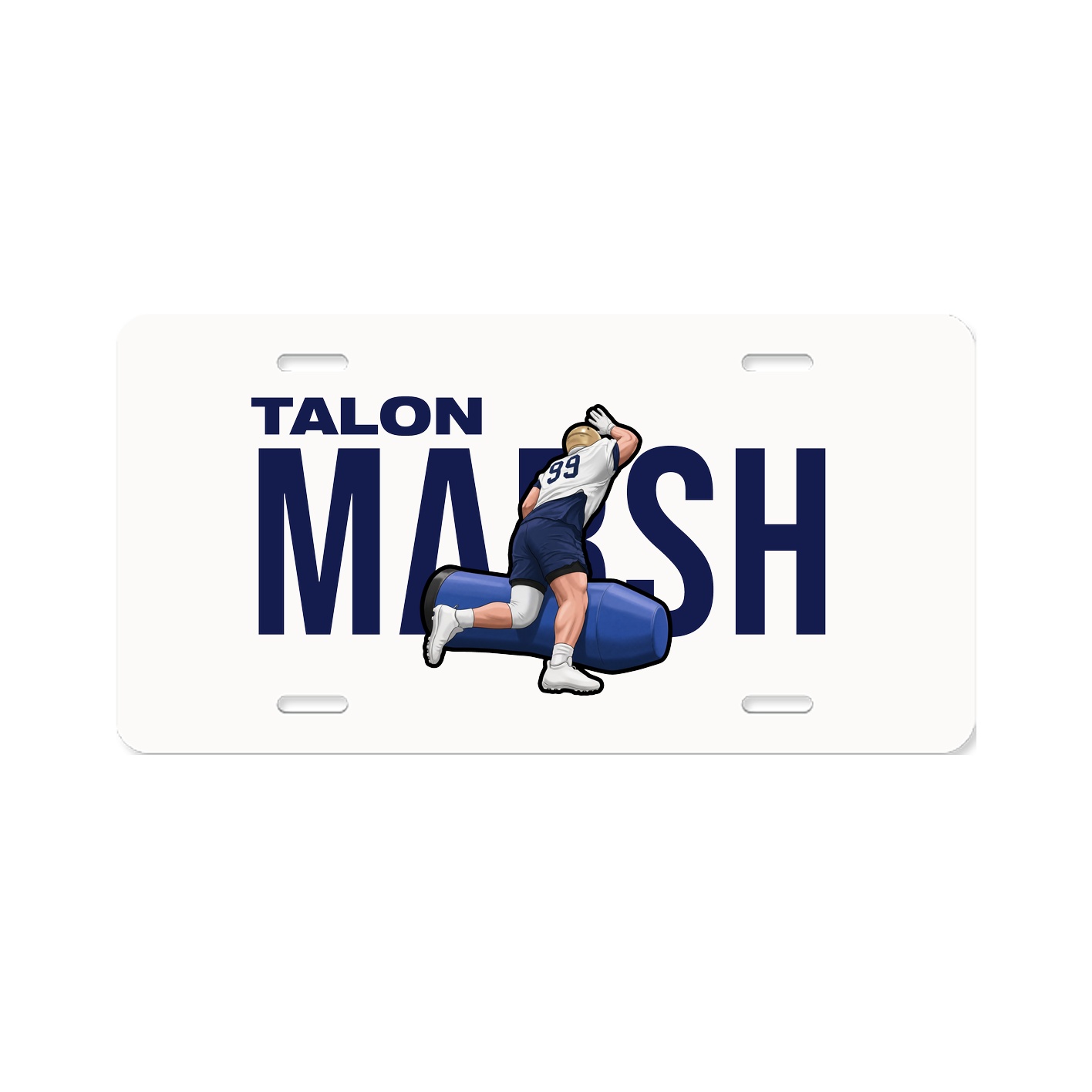 License Plate — Player Name in Classic